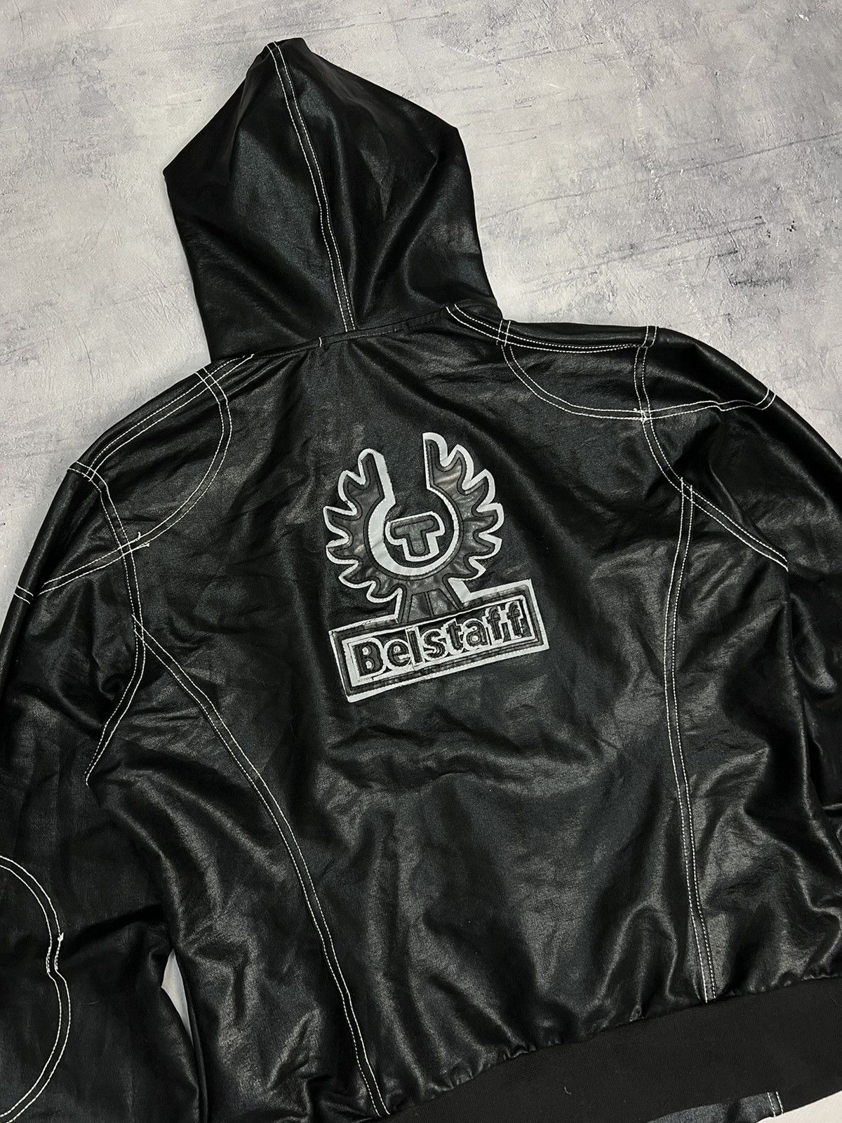 Belstaff × Vintage Vintage Belstaff Full Zip Up Hoodie Size XL Size XL / US 12-14 / IT 48-50 - 6 Thumbnail
