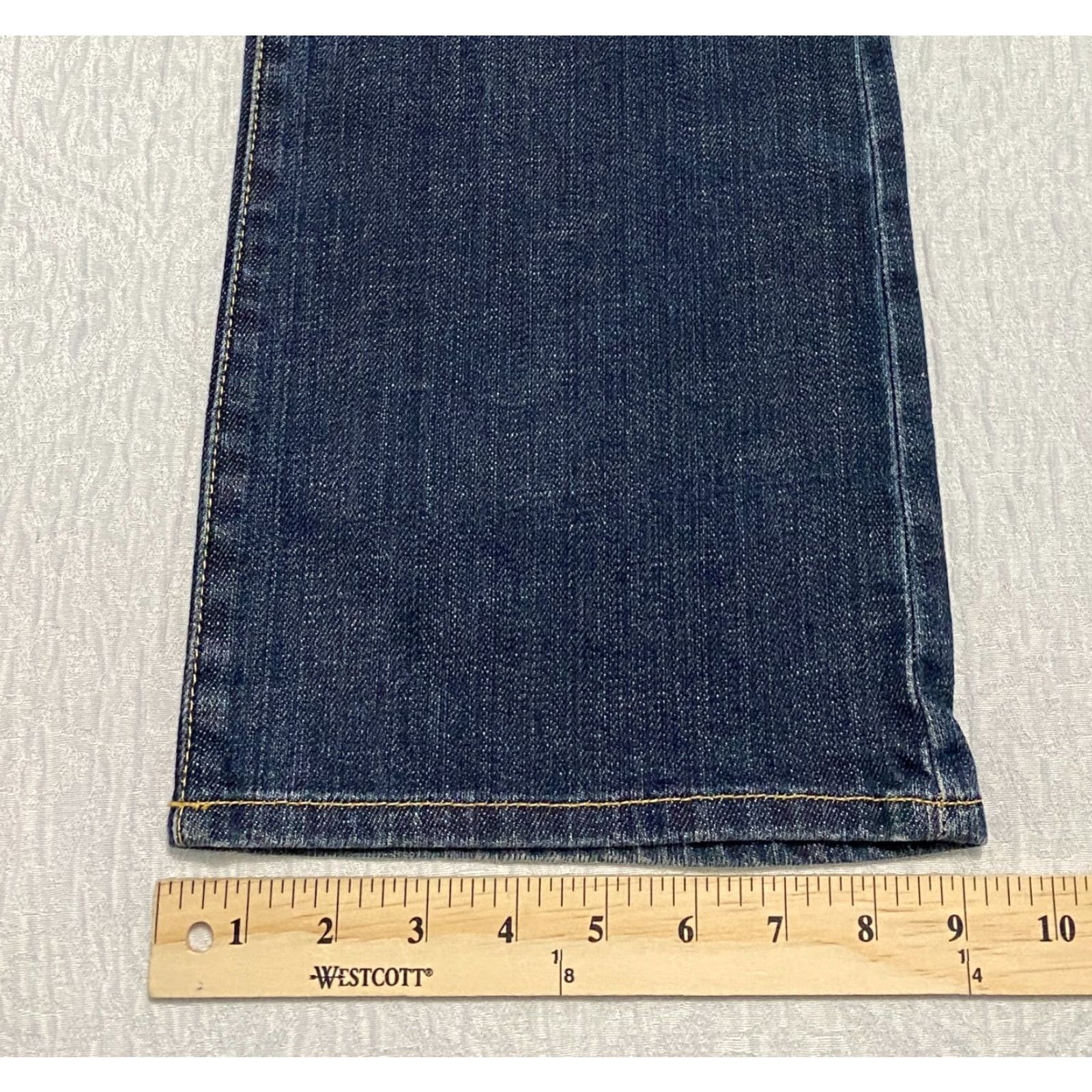 Vintage X2 Quality Denim Jeans Bootcut 5-Pocket Pockets Womens Size 8 Blue Denim Embroidered Stella Emerging Size 24" / US 00 / IT 34 - 6 Thumbnail