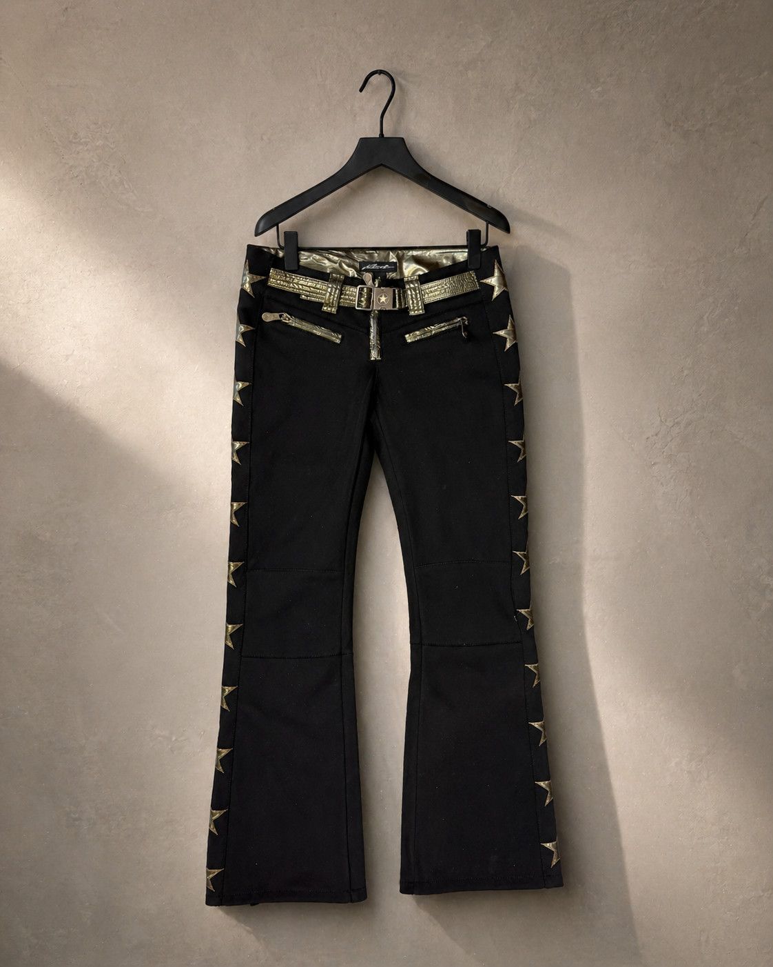 JET SET RRP $1300 Women’s Jet Set Stars Belted Black Ski Pants Size 26" / US 2 / IT 38 - 1 Thumbnail