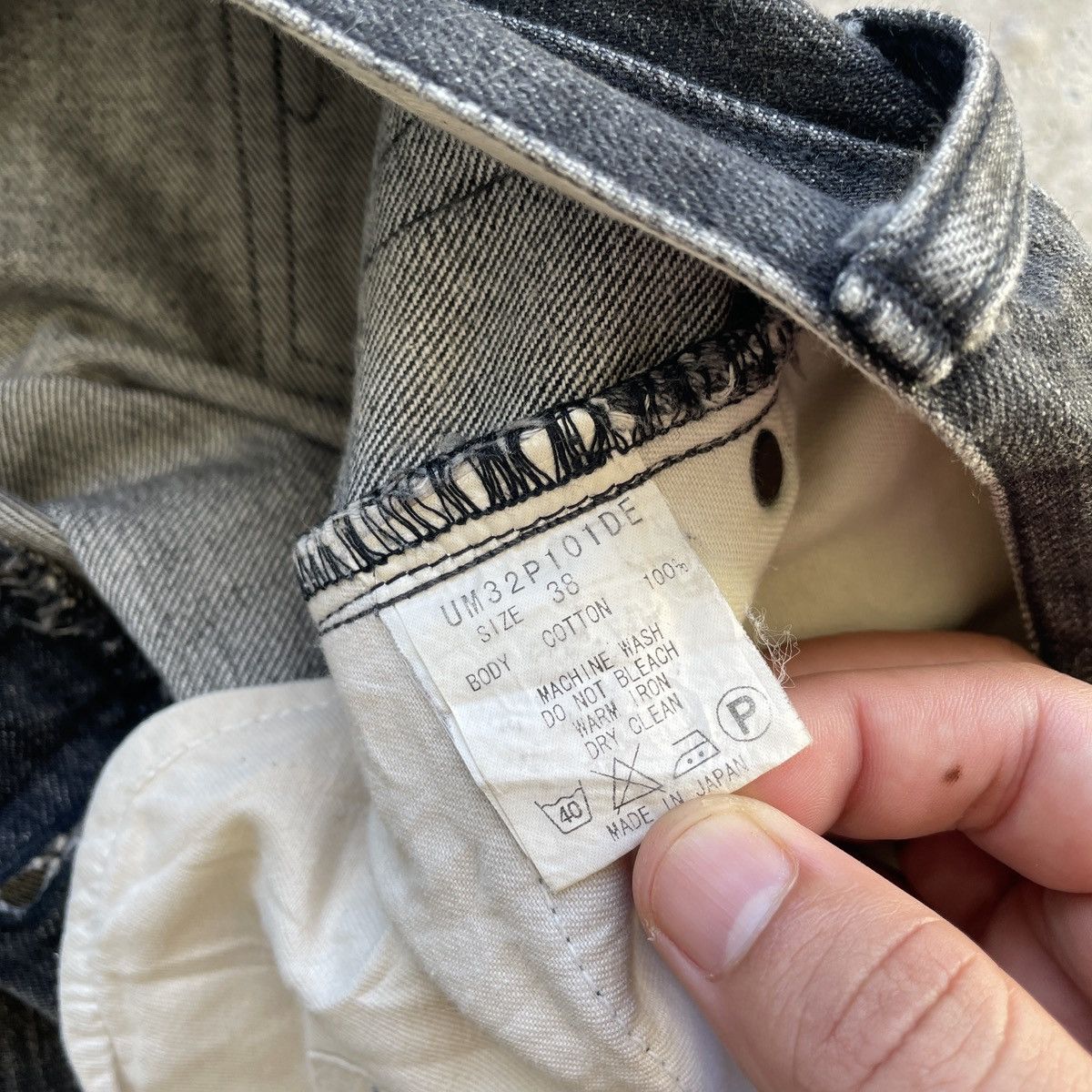 Japanese Brand Vintage Japanese Black Faded Denim Jeans Pants W33x30 Size US 33 - 9 Thumbnail