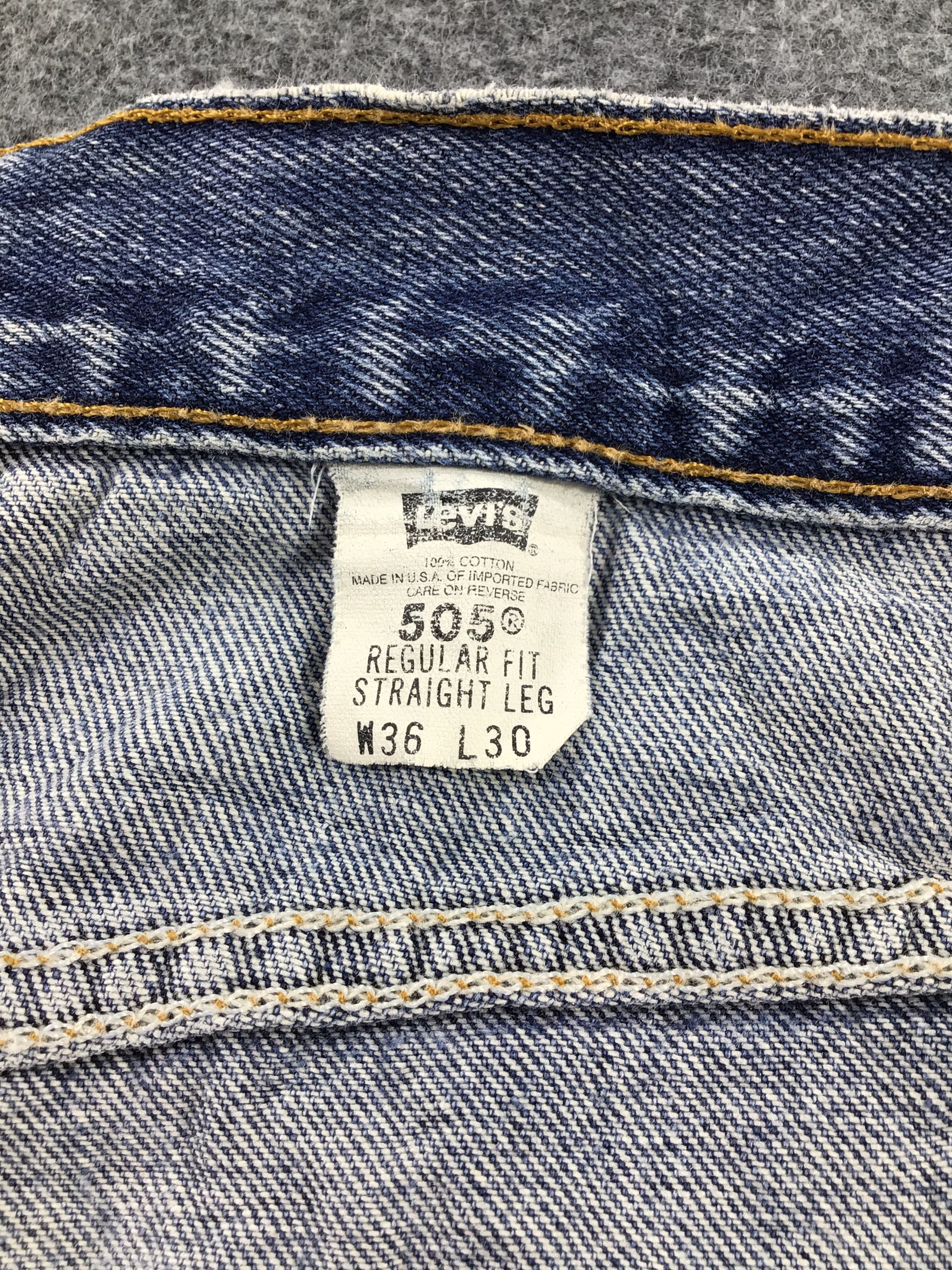 Levi's Vintage Levi's 505 Jeans Faded Blue Denim KJ200 Size US 33 - 8 Thumbnail