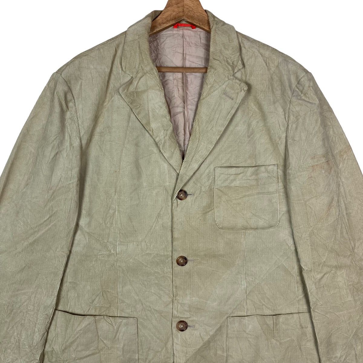 Tommy Hilfiger Vintage Tommy Hilfiger Flat Button Corduroy Blazer Coat Size US L / EU 52-54 / 3 - 2 Thumbnail