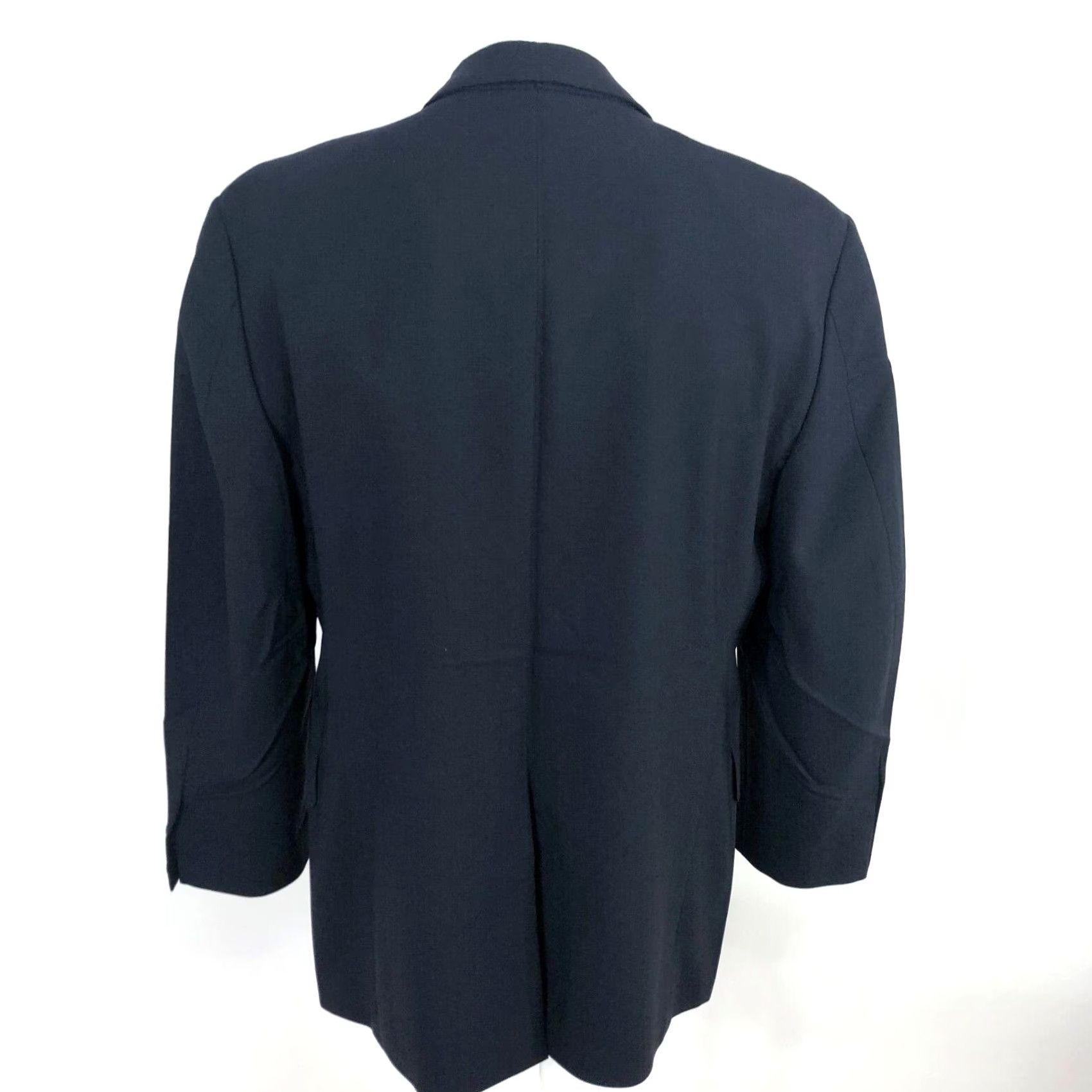 Brooks Brothers Brooks Brothers 42R Blue Stretch Wool Blend Button Blazer Sport Coat Jacket Size 42R - 4 Thumbnail