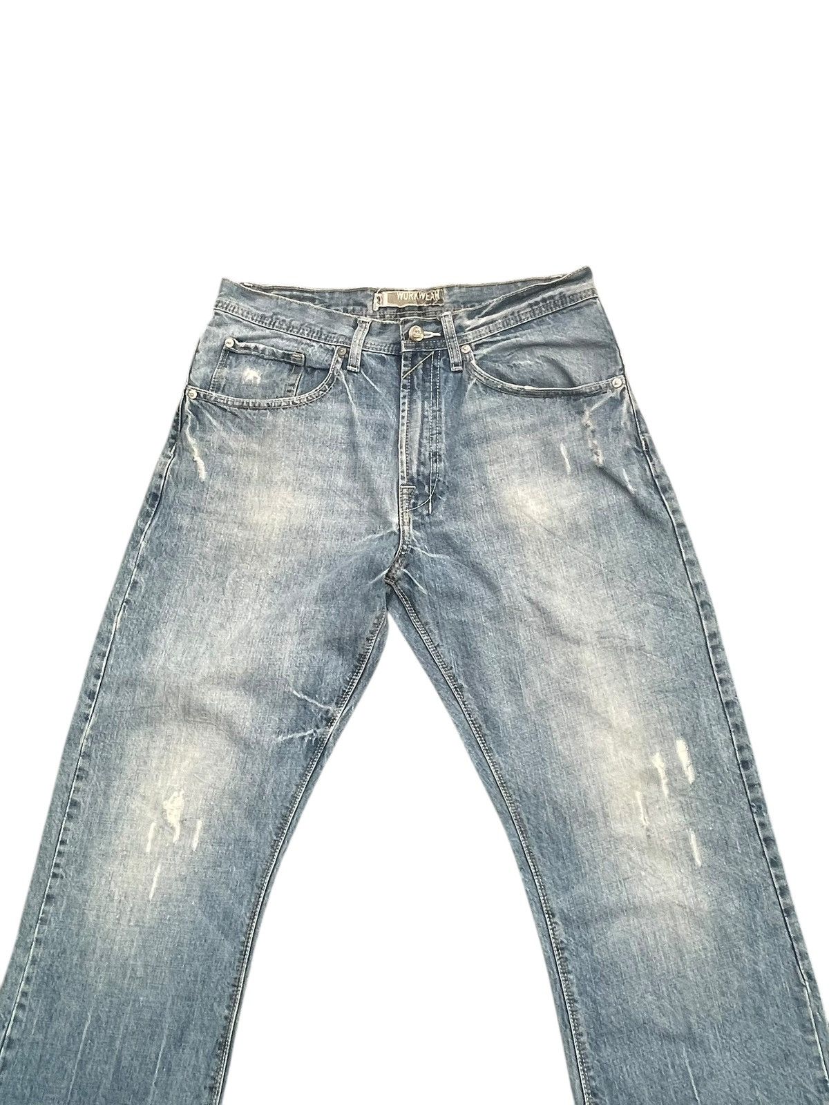 Lee Vintage Lee Dungarees Distresed Denim Size US 33 - 3 Thumbnail