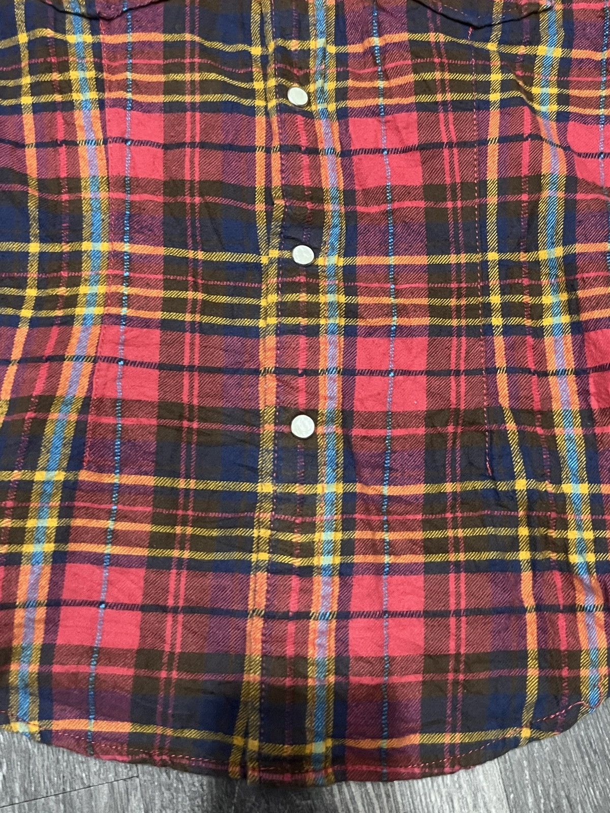 Hysteric Glamour Back Number Women Flannel Shirt Size L / US 10 / IT 46 - 2 Thumbnail
