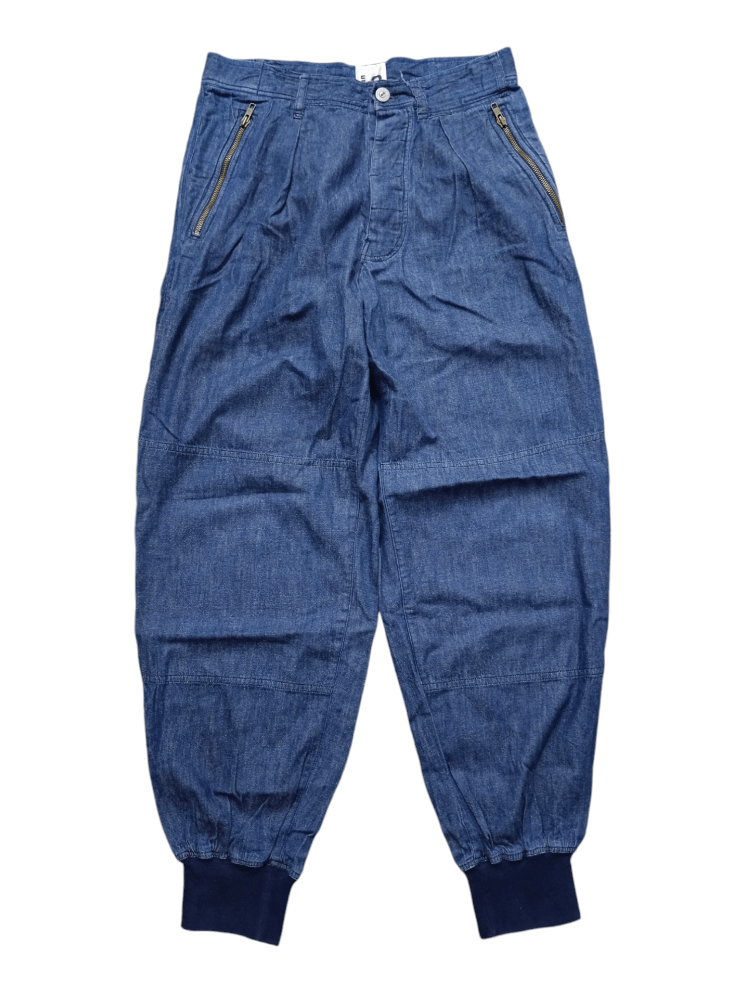 Issey Miyake Issey Miyake Plantation Indigo Tapered Cocoon Trousers Size US 31 - 1 Thumbnail