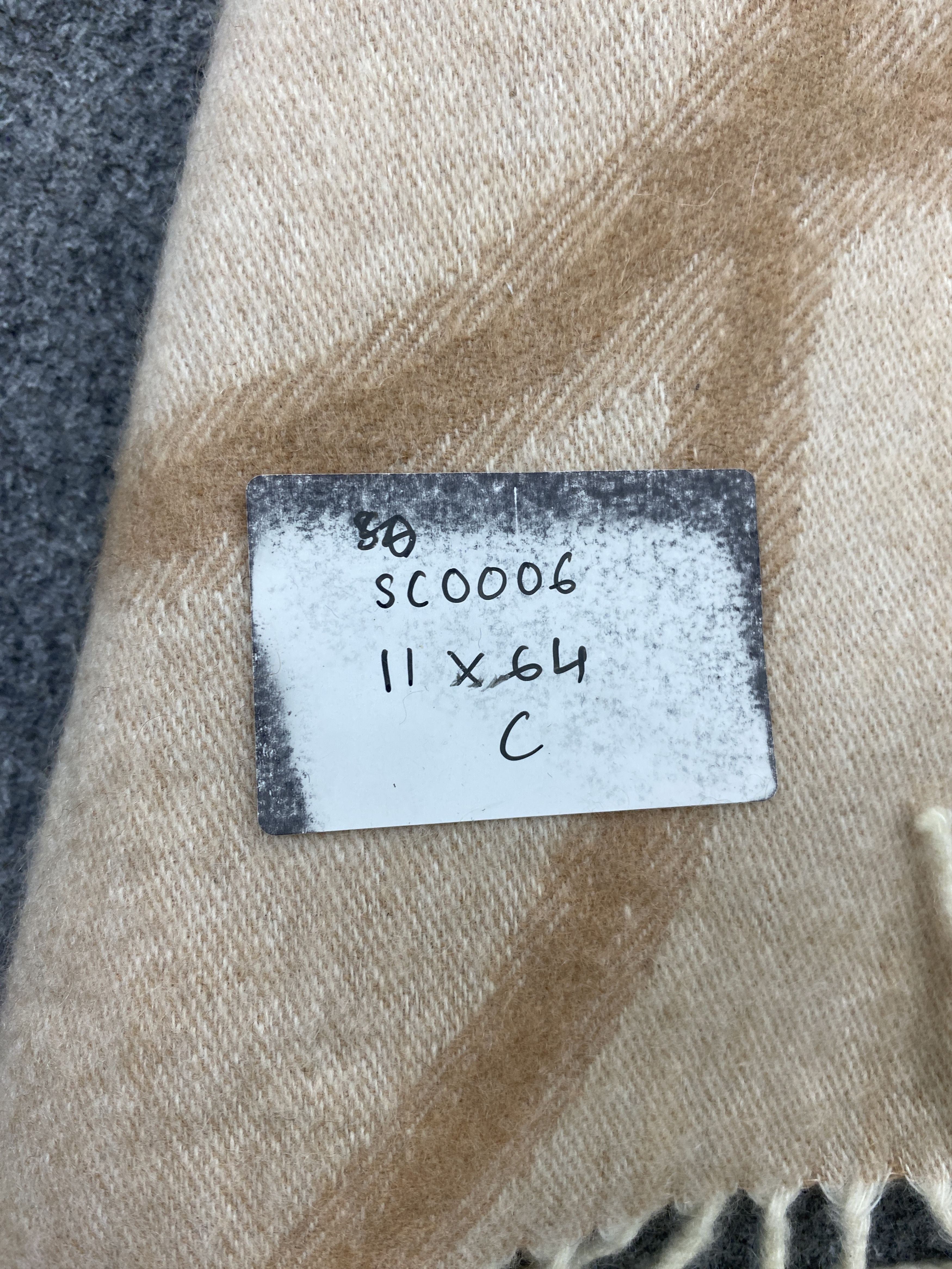 Jil Stuart Vintage Jill Stuart Cashmere Scarf Muffler Neckwear -SC0006 Size ONE SIZE - 11 Thumbnail