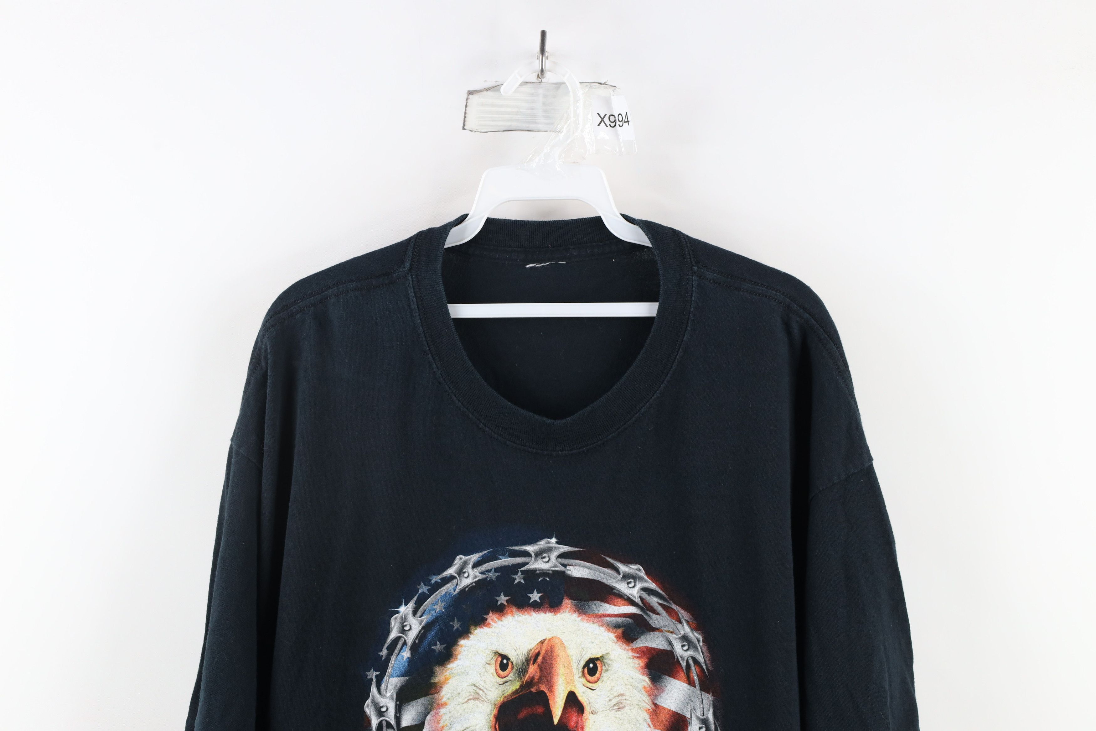 Vintage Vintage Y2K 2006 Beach Bike Week Eagle Tribal T-Shirt Black Size US XL / EU 56 / 4 - 2 Thumbnail
