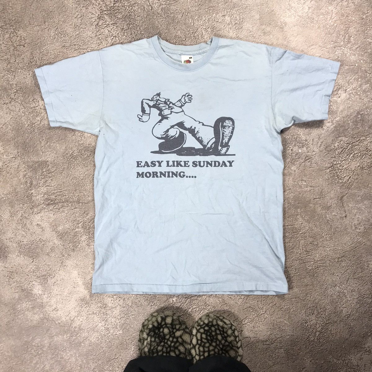 Vintage Vintage Y2K Sun Faded Graphic Tee Easy Like Sunday Morning M Size US M / EU 48-50 / 2 - 1 Thumbnail