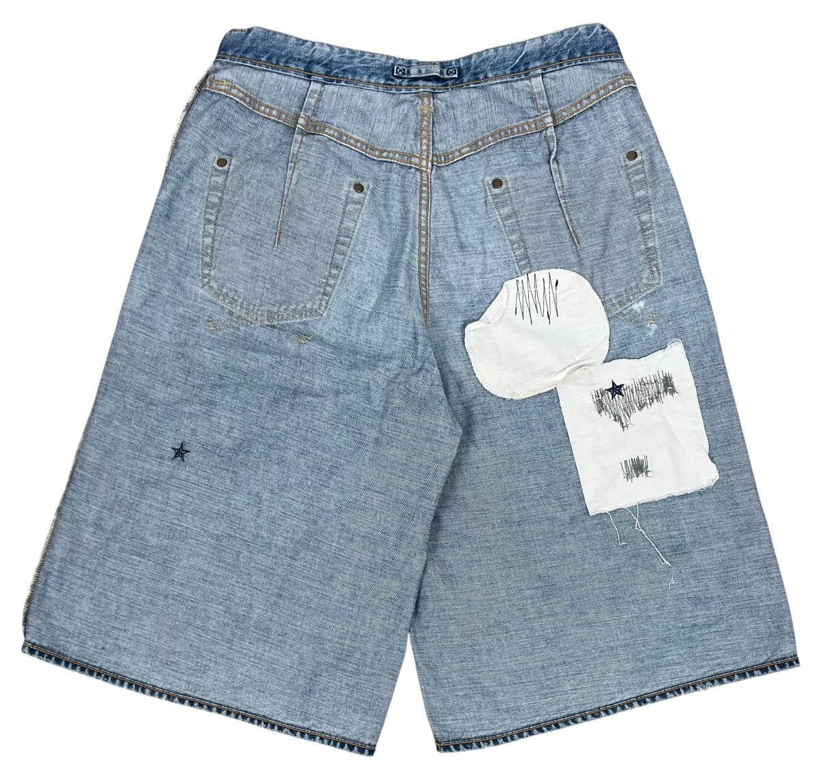 Maison MIHARA YASUHIRO Vintage Miharayasuhiro Patchwork Denim Shorts Size US 32 / EU 48 - 11 Thumbnail