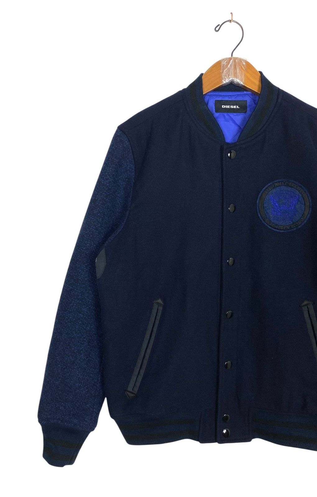 Diesel Rare‼️ Diesel Wool Varsity Bomber Jacket Size US M / EU 48-50 / 2 - 2 Thumbnail