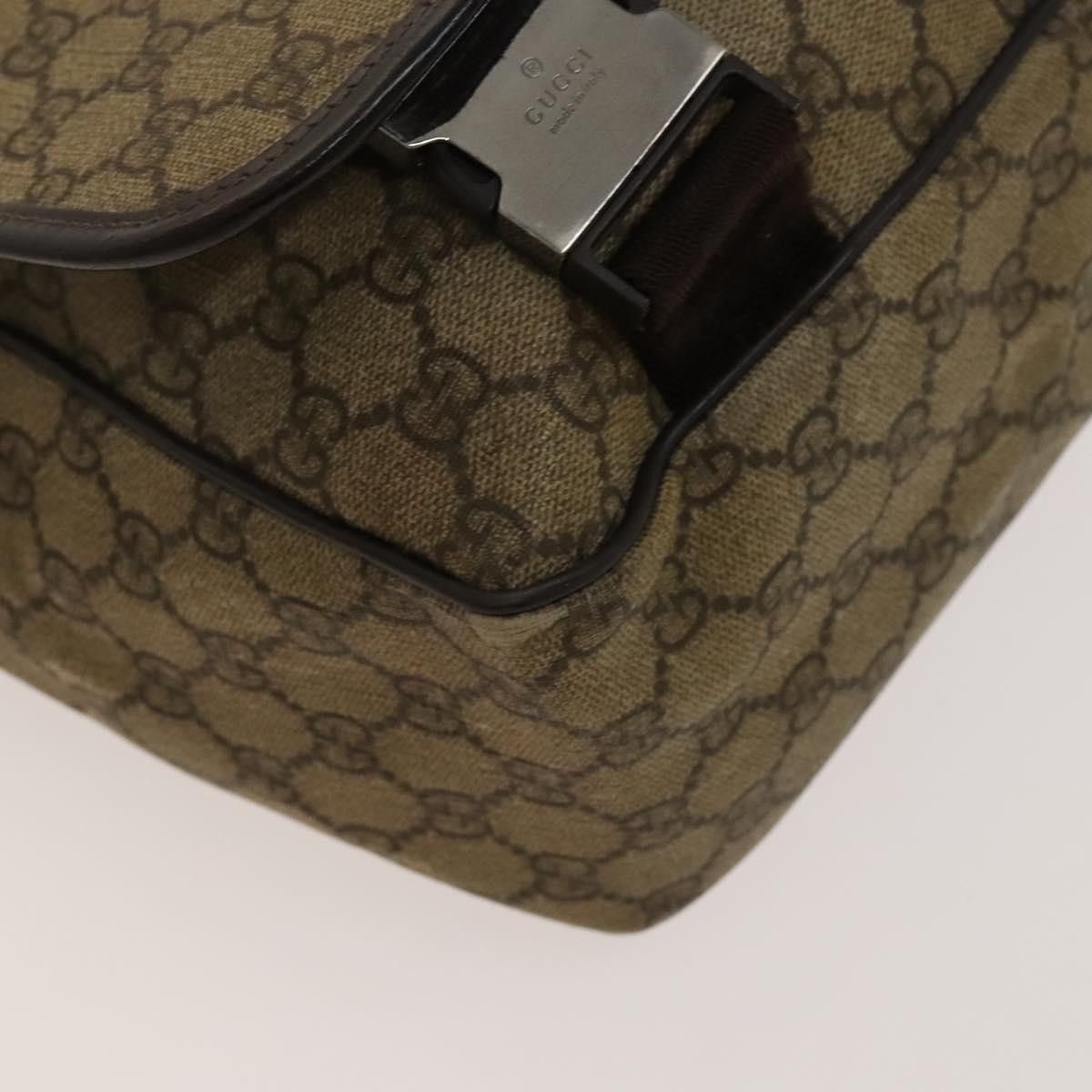 Gucci GUCCI GG Supreme Shoulder Bag Pvc Beige Silver Size ONE SIZE - 12 Thumbnail
