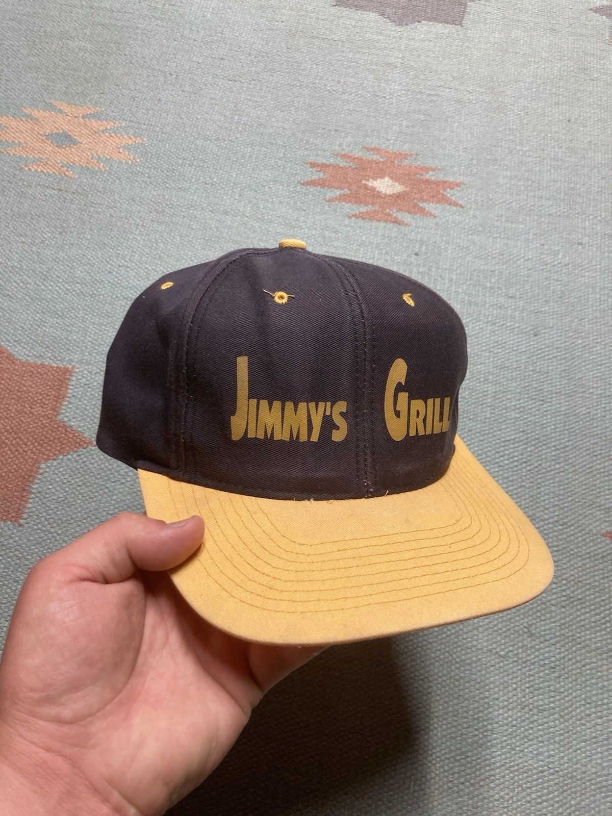 Vintage Vtg SnapBack hat Jimmy’s grill restaurant promo adjustable Size ONE SIZE - 1 Thumbnail