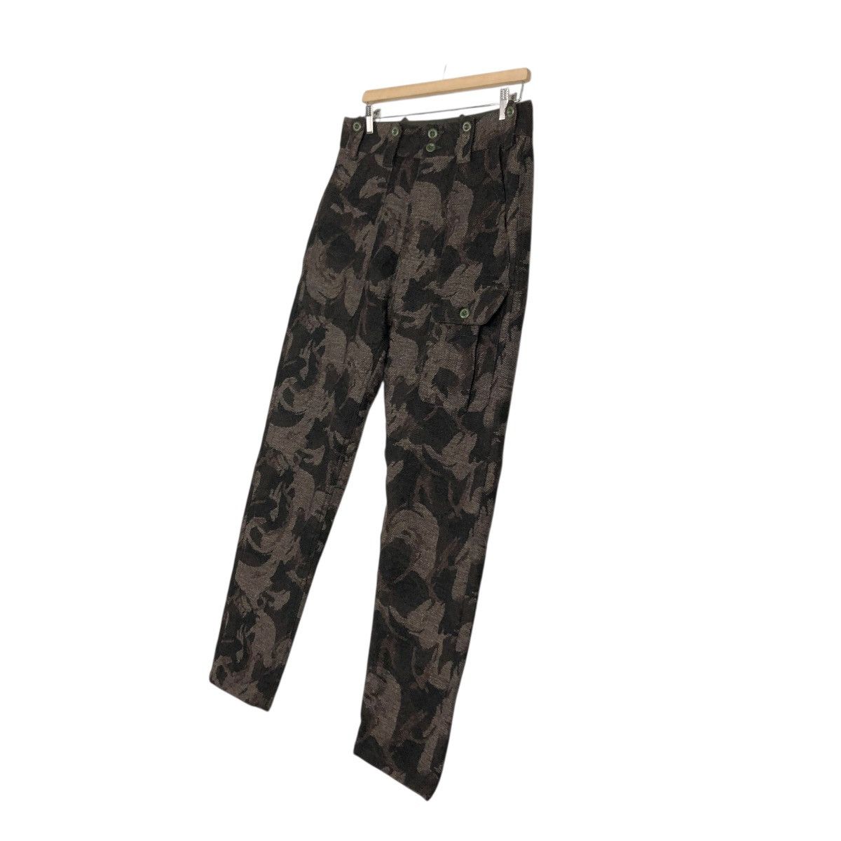 Japanese Brand 🔥HAND MADE WOOL PANTS FLORAL MARSHALL ARTIST ISSEY MIYAKE Size US 32 / EU 48 - 4 Thumbnail