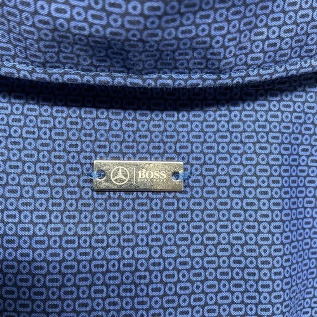 Hugo Boss Hugo Boss Slim Fit Stretch Mercedes Logo Button Shirt Men XL Size US XL / EU 56 / 4 - 5 Thumbnail