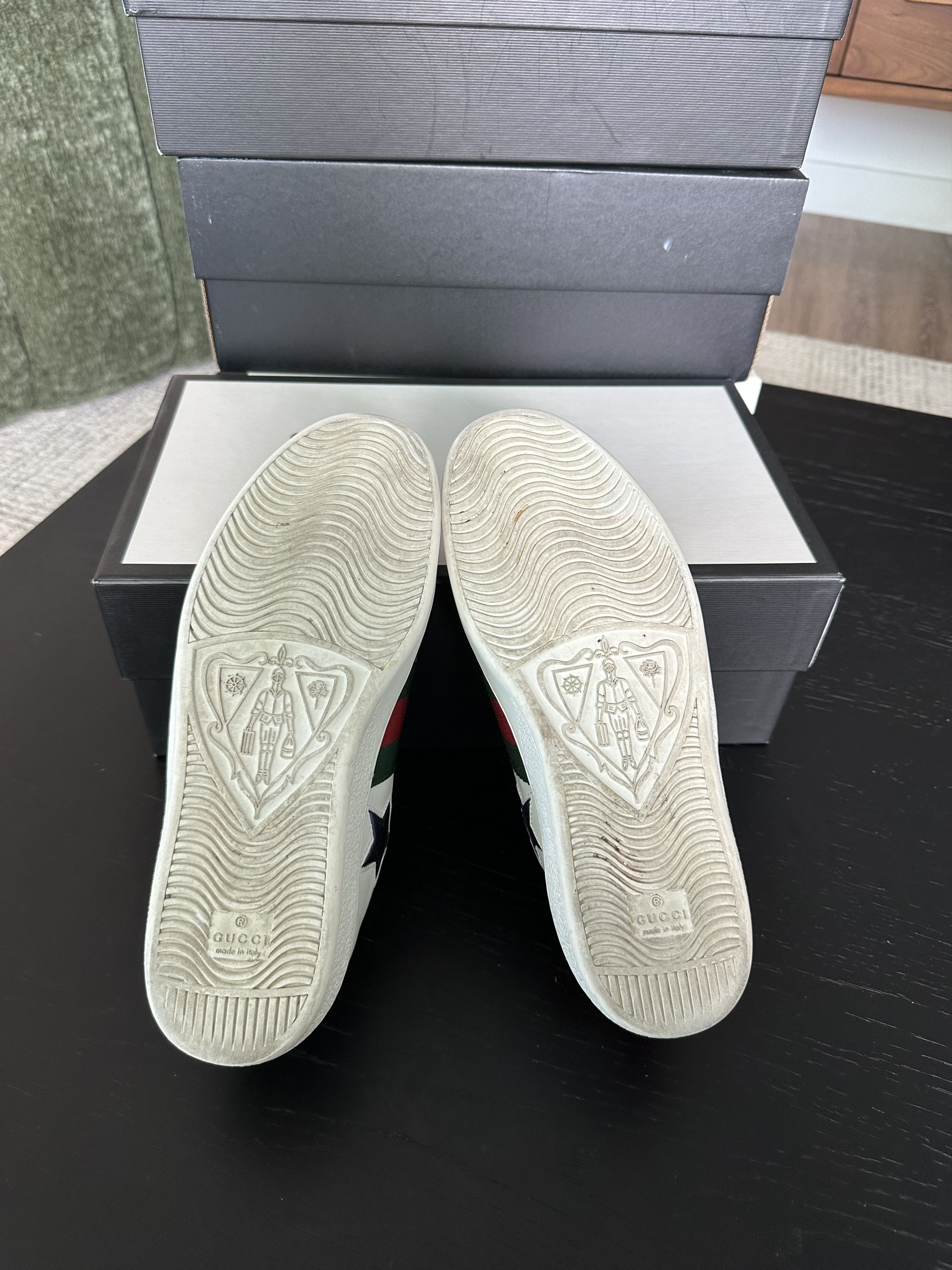 Gucci Ace Embroidered Leather Sneaker Size US 7.5 / EU 40-41 - 8 Thumbnail