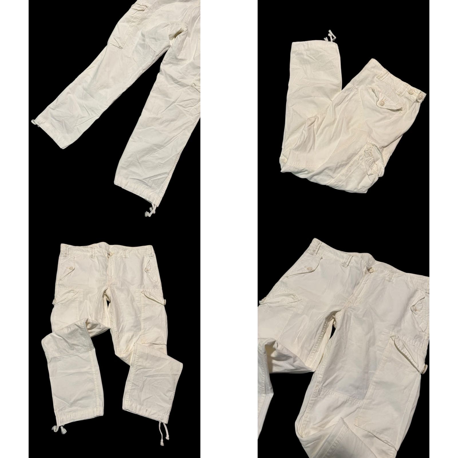 Polo Ralph Lauren VINTAGE Polo Ralph Lauren Men's Pants Cargo Utility Combat GS Trouser White 38x30 Size US M / EU 48-50 / 2 - 8 Thumbnail