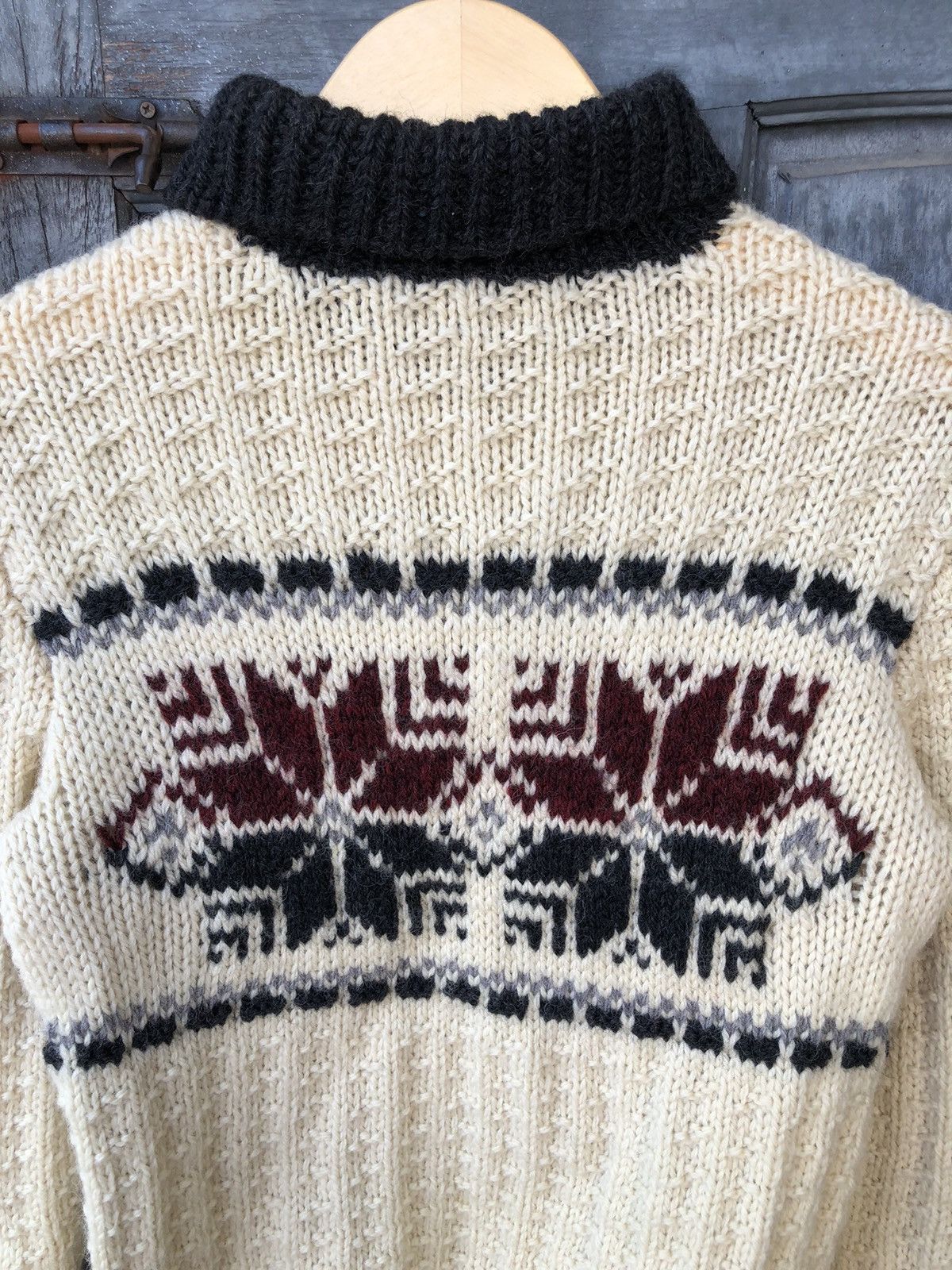 Vintage Sweet Grandma Handmade Knit With Snow Graphic on Both Side Size US S / EU 44-46 / 1 - 14 Thumbnail