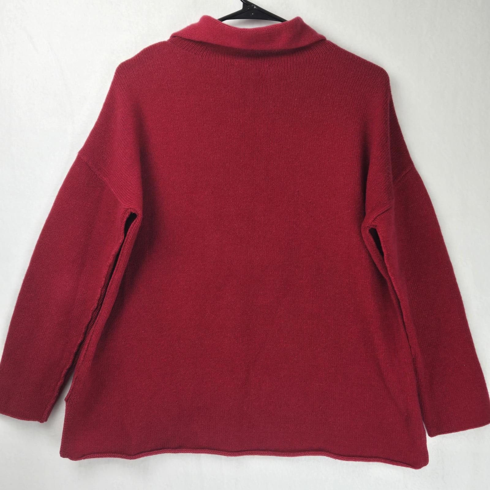 Eileen Fisher Eileen Fisher Cashmere Sweater Red Womens Size XXS Size XXS / US 00 / IT 34 - 5 Thumbnail