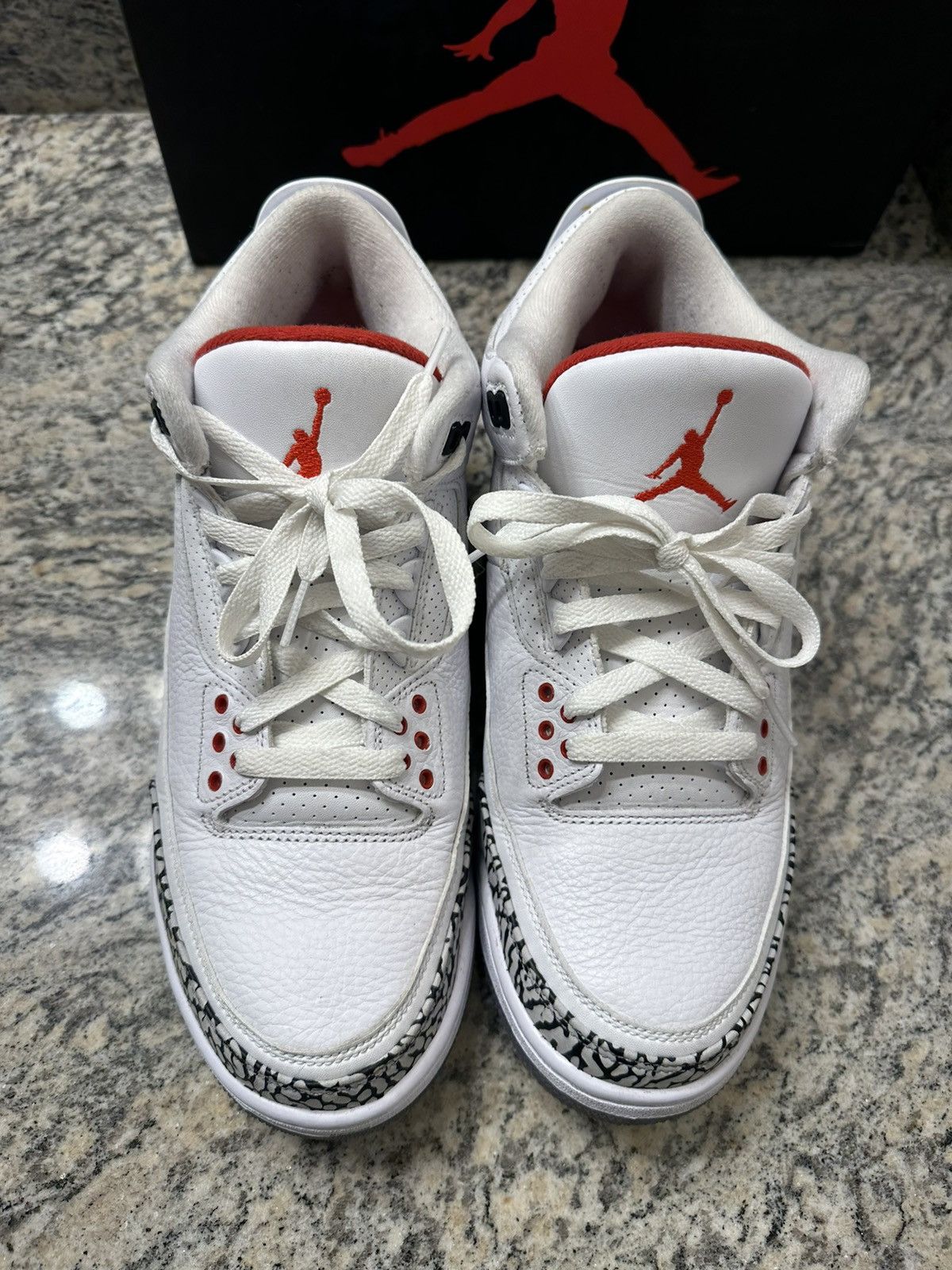 Nike Air jordan white cement 3 NRG free throw line Size US 9.5 / EU 42-43 - 3 Thumbnail