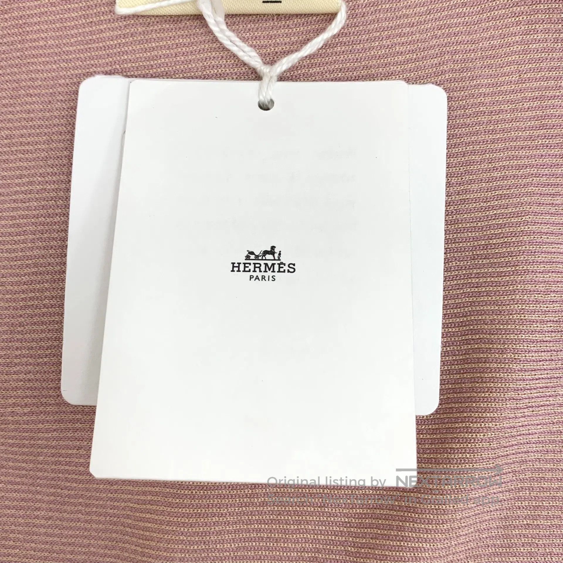 Hermes Hermes Yellow Buckle Embroidered Mulberry Silk Short Sleev Size S / US 4 / IT 40 - 6 Thumbnail