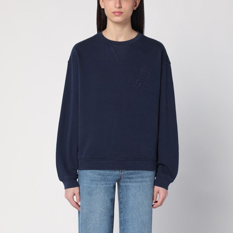 Frame Frame Navy Blue Cotton Blend Sweatshirt Size S / US 4 / IT 40 - 1 Thumbnail