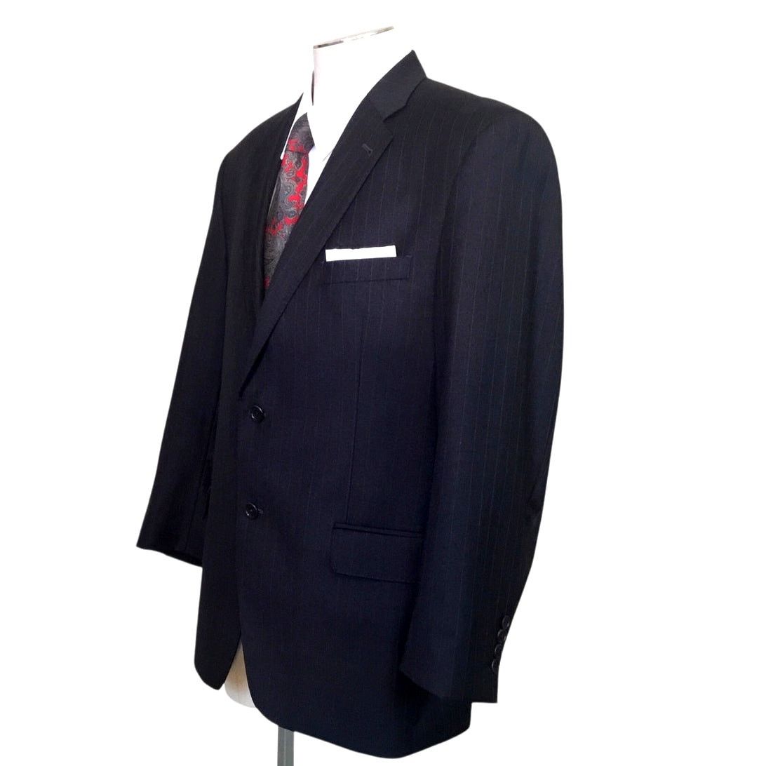 Other Jos A. Bank 44R Dark Gray Pinstripe Suit Coat Signature Gold Size 44R - 4 Thumbnail