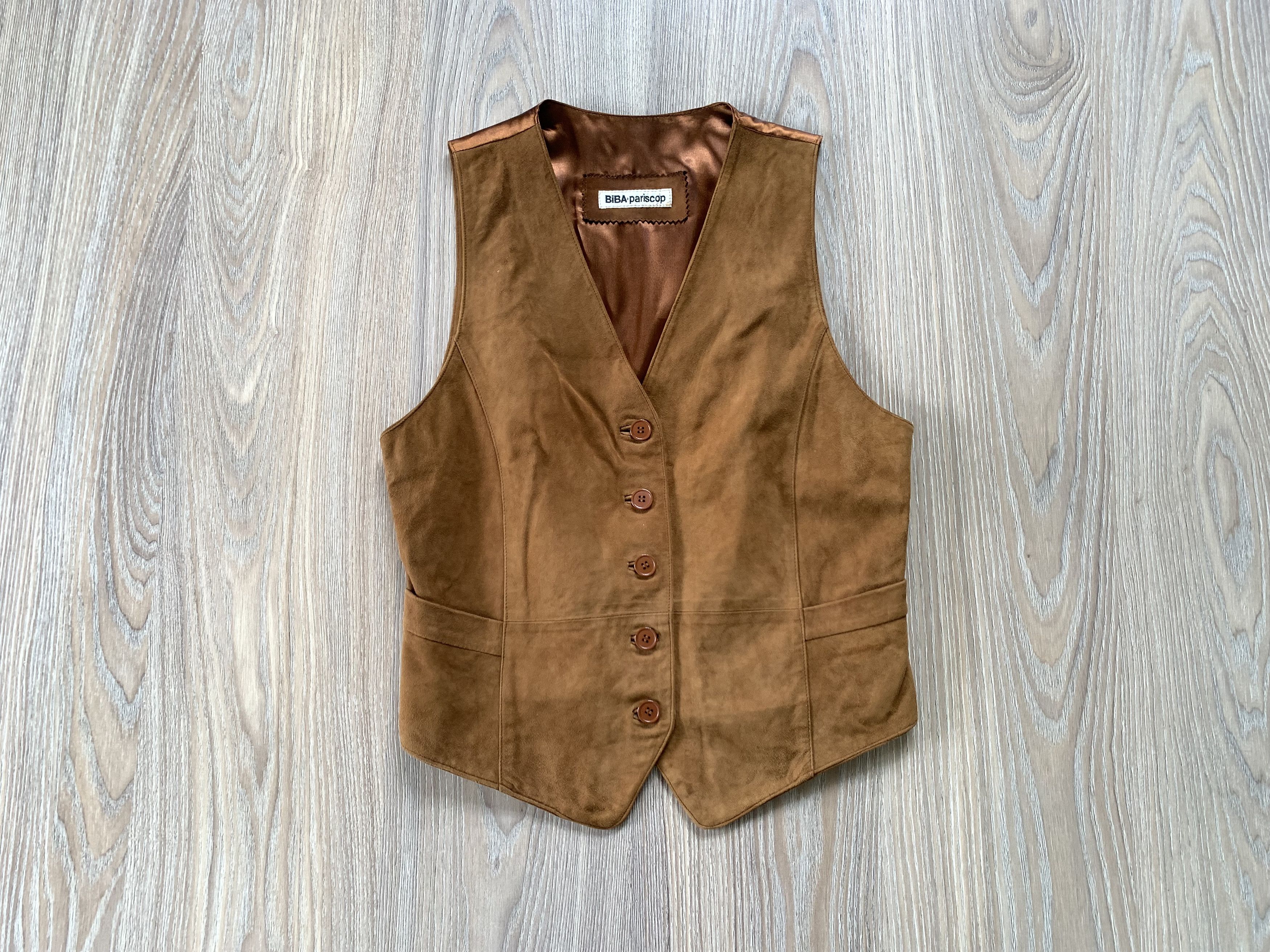 Vintage Biba Pariscop Vintage Combined Suede Vest Size US M / EU 48-50 / 2 - 2 Thumbnail