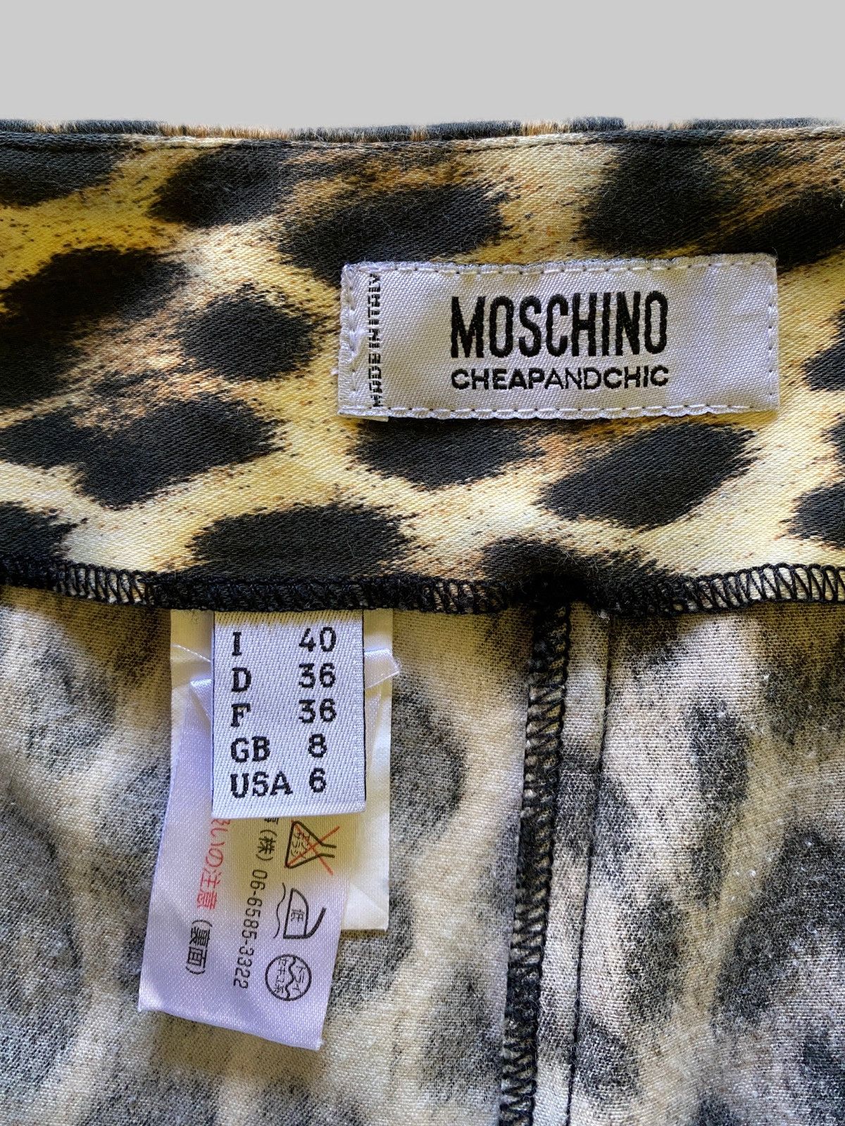 Moschino Moschino Cheap&Chic Leopard Print Jeggings Size 27" / US 4 / IT 40 - 2 Thumbnail