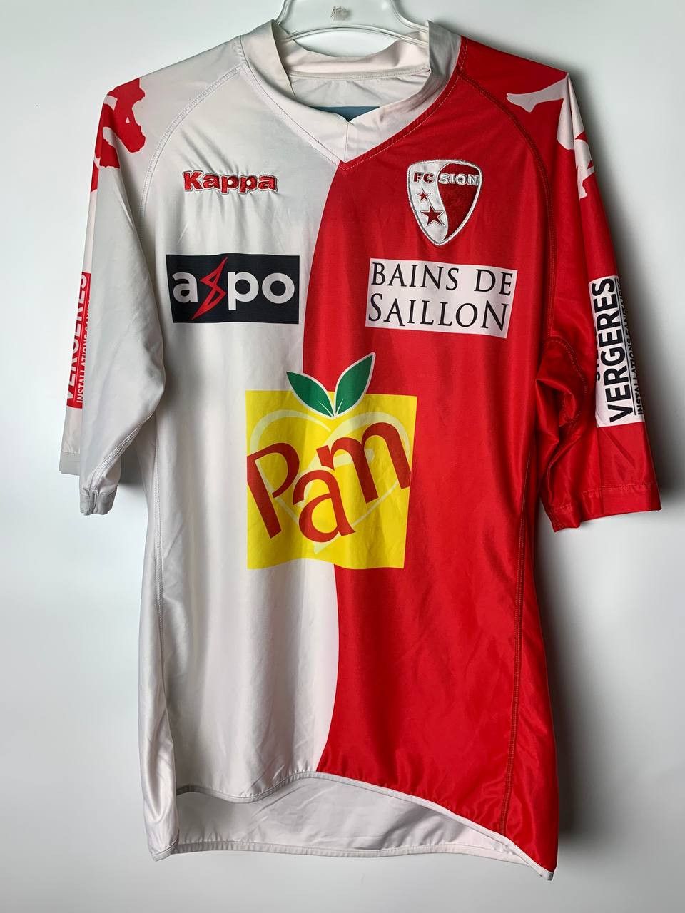 SION 2010 2011 HOME FOOTBALL SHIRT SOCCER JERSEY KAPPA
