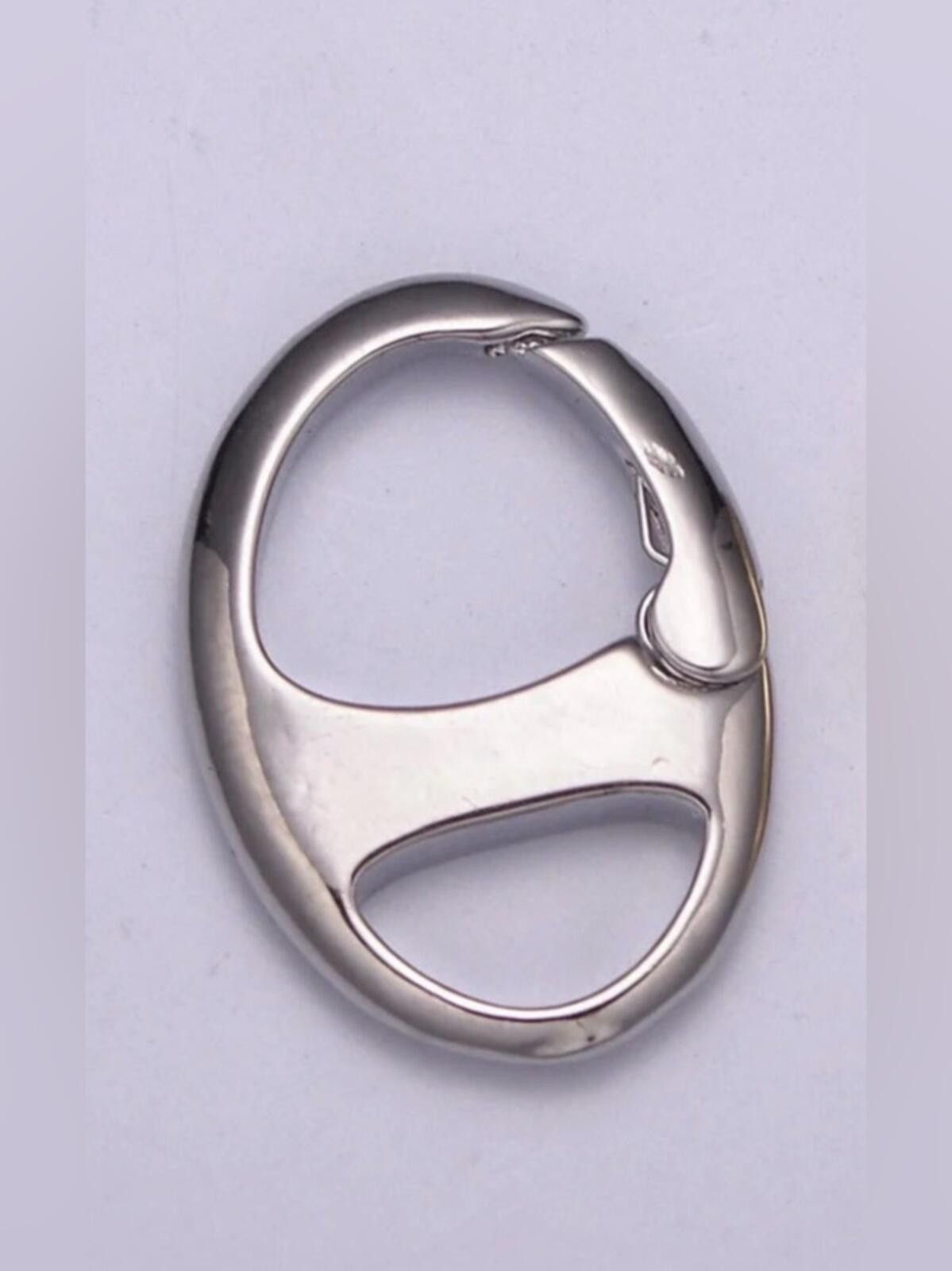 Other Etsy / Push Gate Ring Clasp Charm Connector / Silver Size ONE SIZE - 1 Thumbnail