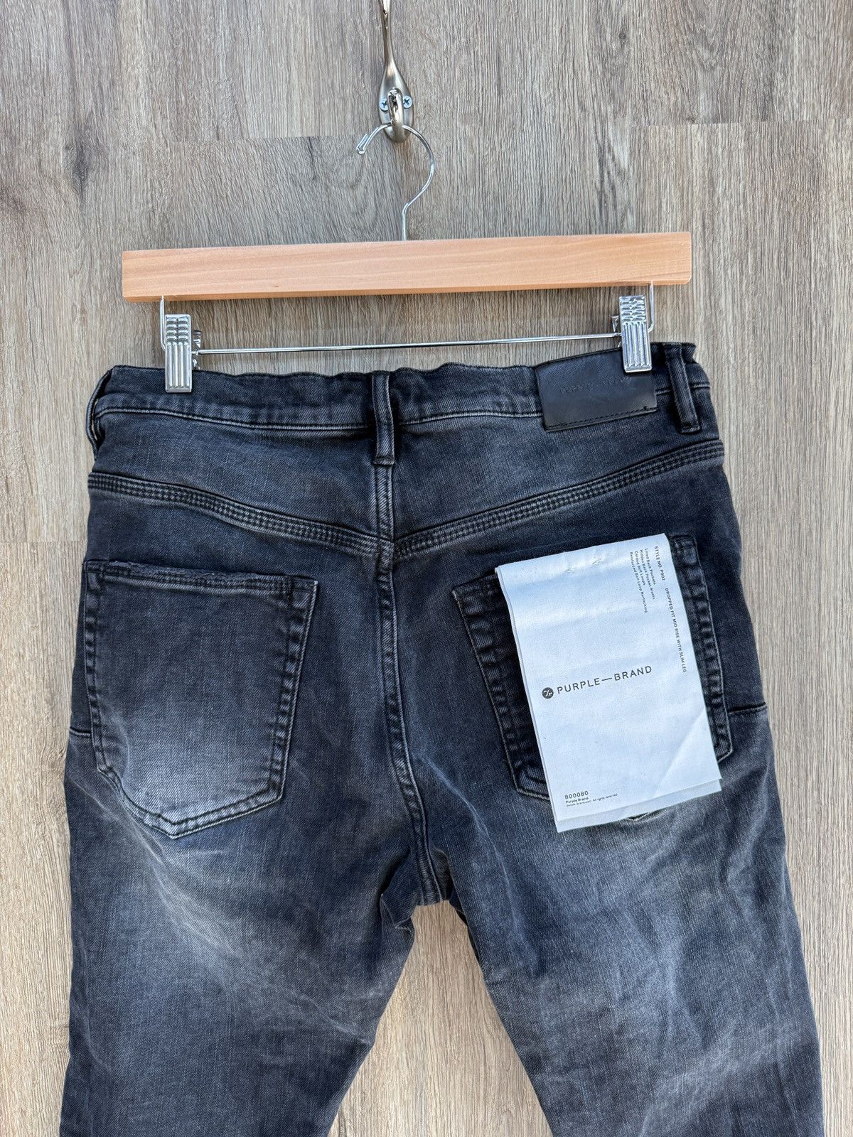 Purple Purple Black Denim Jeans Size US 32 / EU 48 - 9 Thumbnail