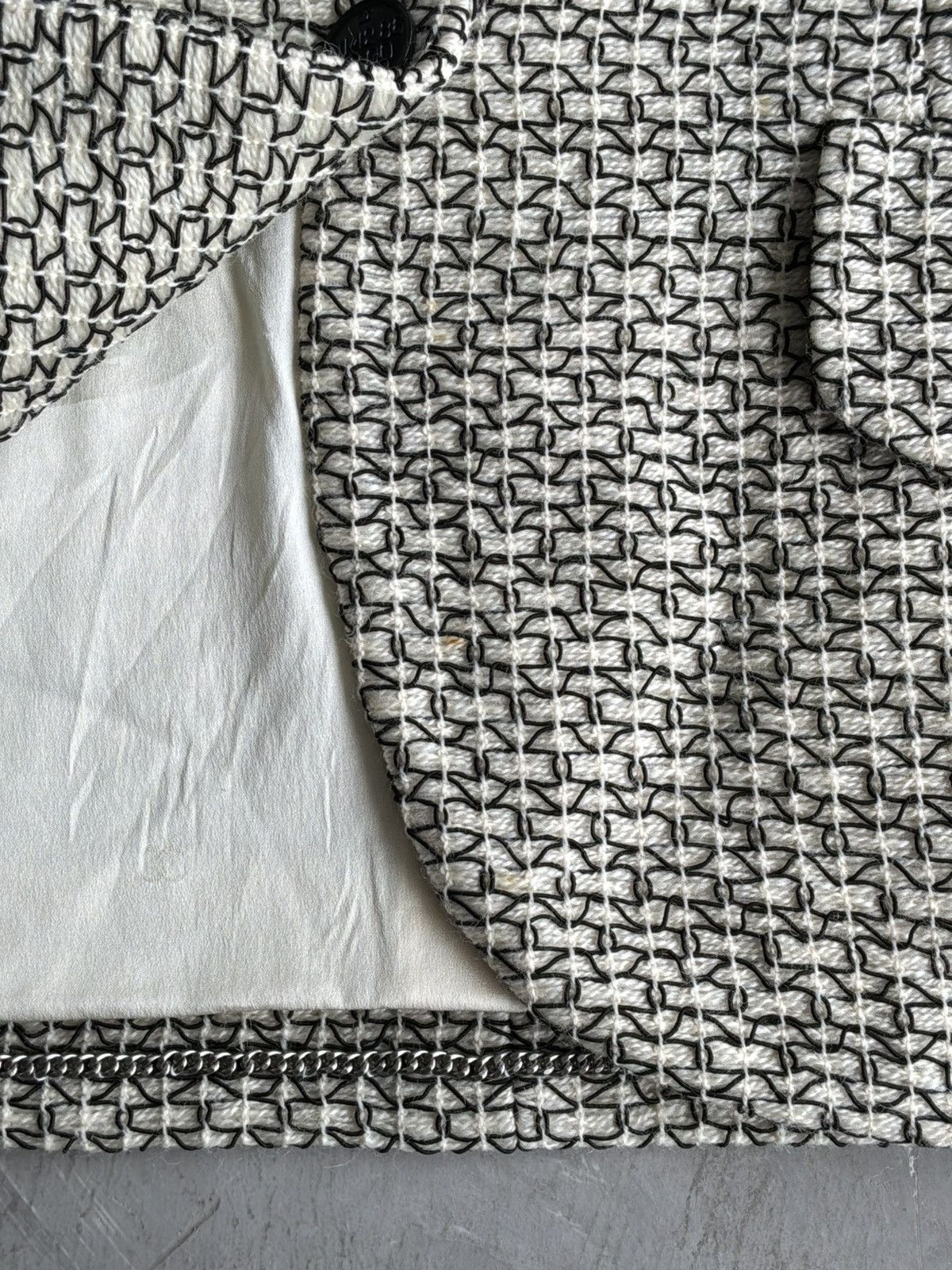 Chanel S/S 1998 - Chanel - Beige Tweed Jacket Size XS / US 0-2 / IT 36-38 - 9 Thumbnail
