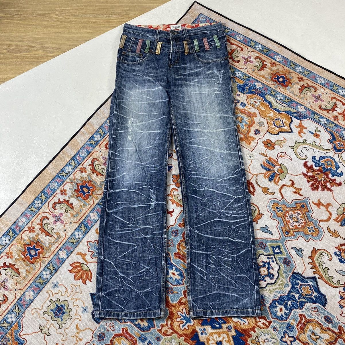Japanese Brand Nylaus Double Waist Jeans Pants Size US 31 - 1 Thumbnail
