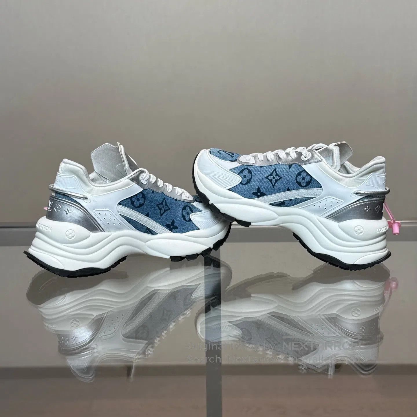 Louis Vuitton Louis Vuitton Run 55 Cowboy Blue Daddy shoes Size US 5.5 / IT 35.5 - 6 Thumbnail