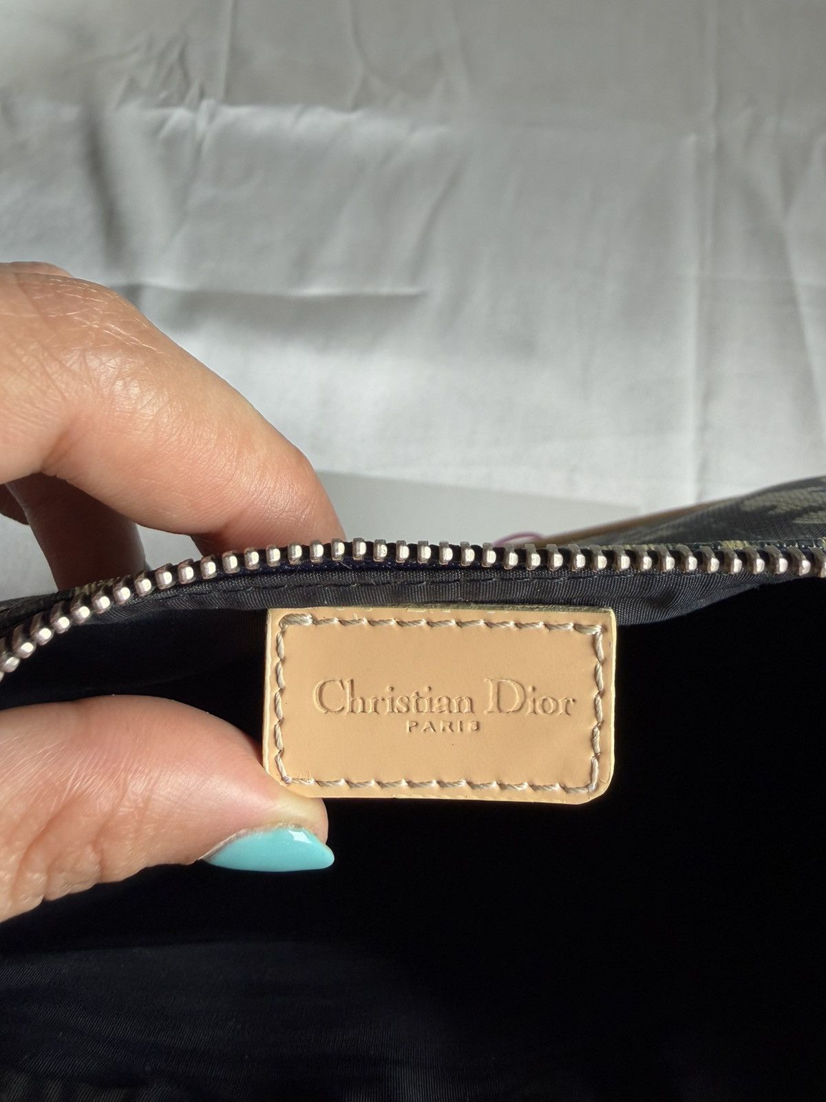 Dior CHRISTIAN DIOR John Galliano Saddle Mini Blue Coated Canvas Size ONE SIZE - 18 Thumbnail