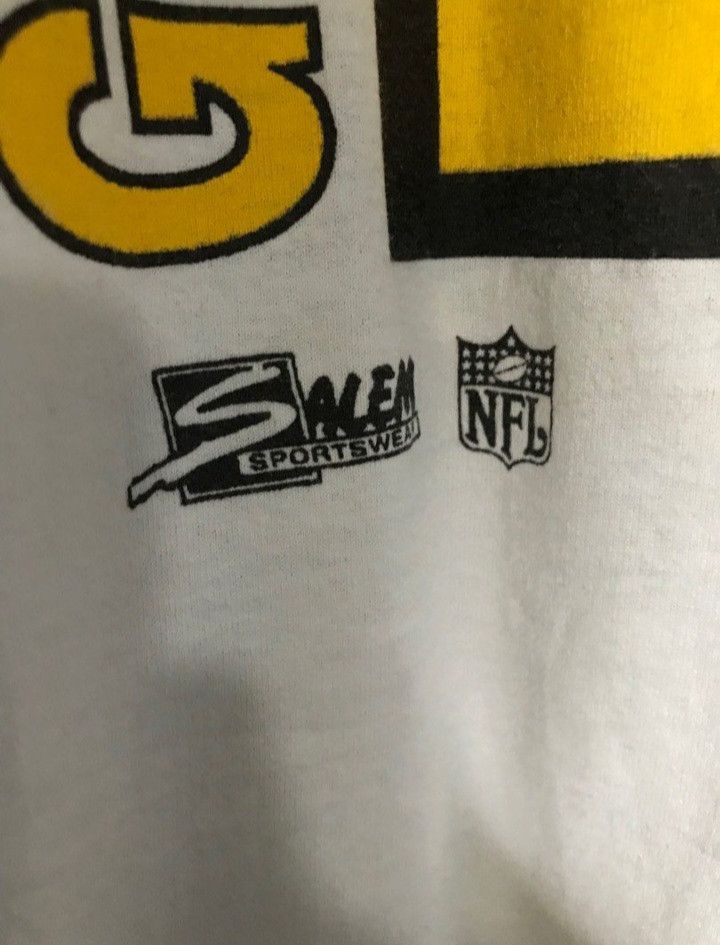 Hanes × Salem Sportswear × Vintage Early 90s Hanes x Salem Sportswear G Packers Vintage Tee Size US XXL / EU 58 / 5 - 3 Thumbnail