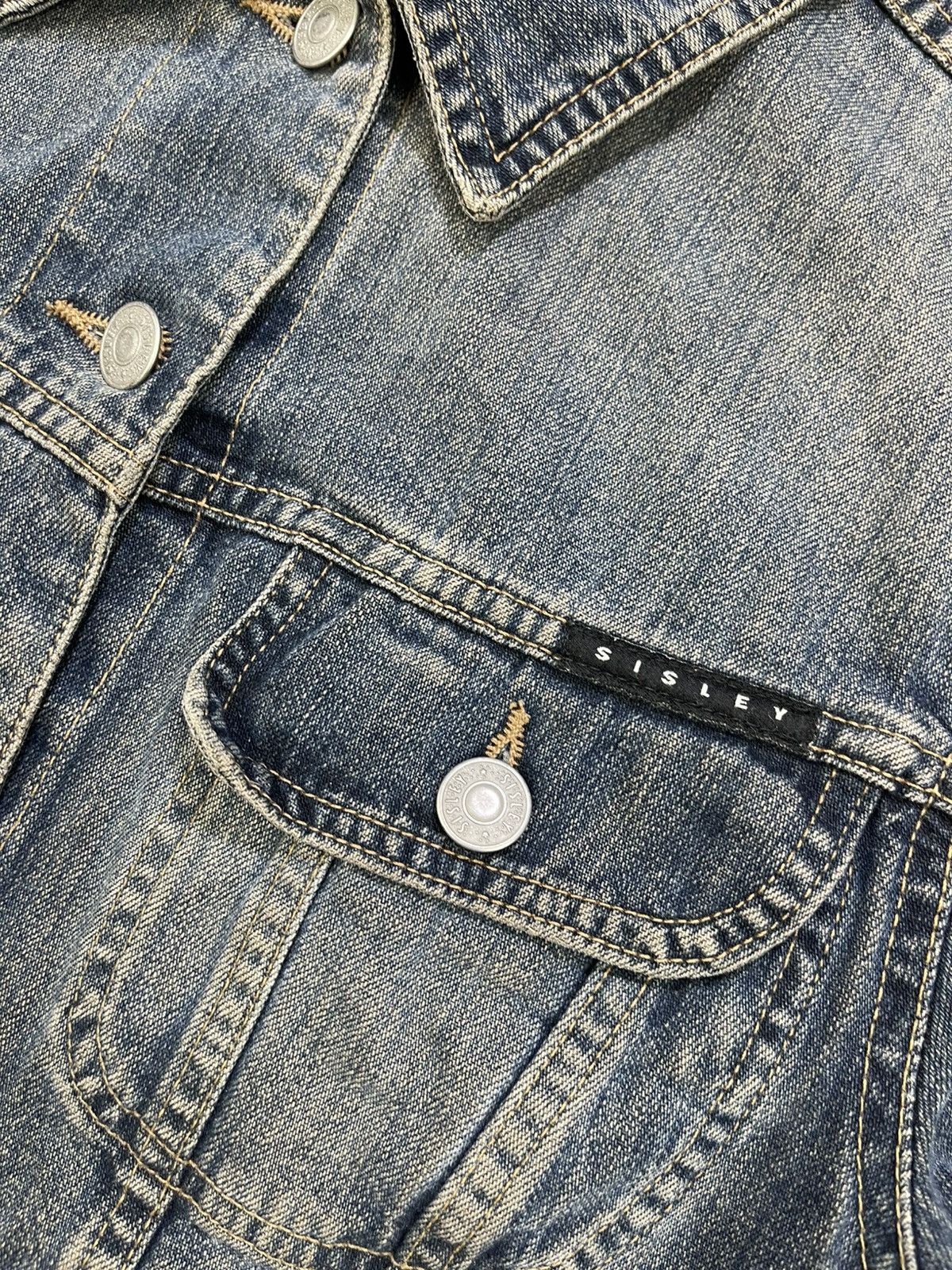 Sisley Sisley Trucker Denim Jacket Size XS / US 0-2 / IT 36-38 - 3 Thumbnail