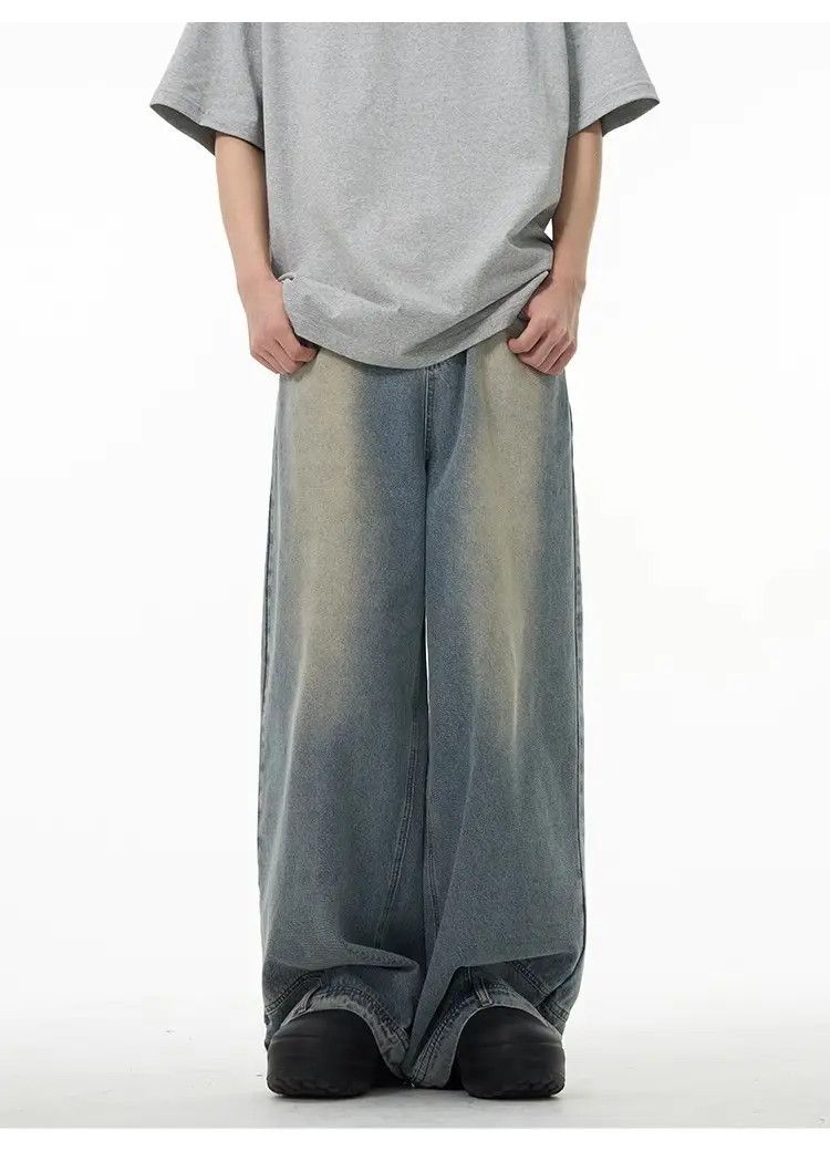 Japanese Brand Retro Loose Inverted Jeans Size US 30 / EU 46 - 6 Thumbnail