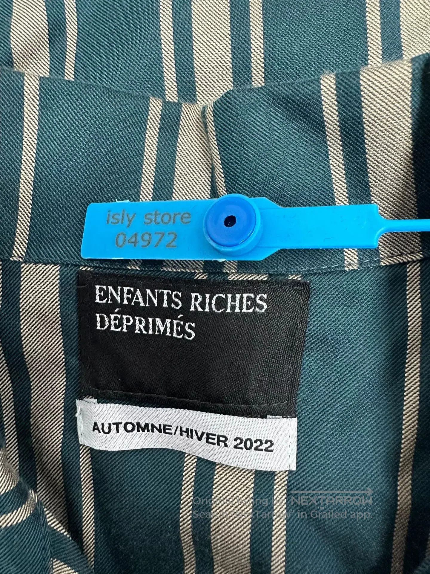 Enfants Riches Deprimes ENFANTSRICHESDEPRIMES Striped Collared Shirt. Size US L / EU 52-54 / 3 - 4 Thumbnail