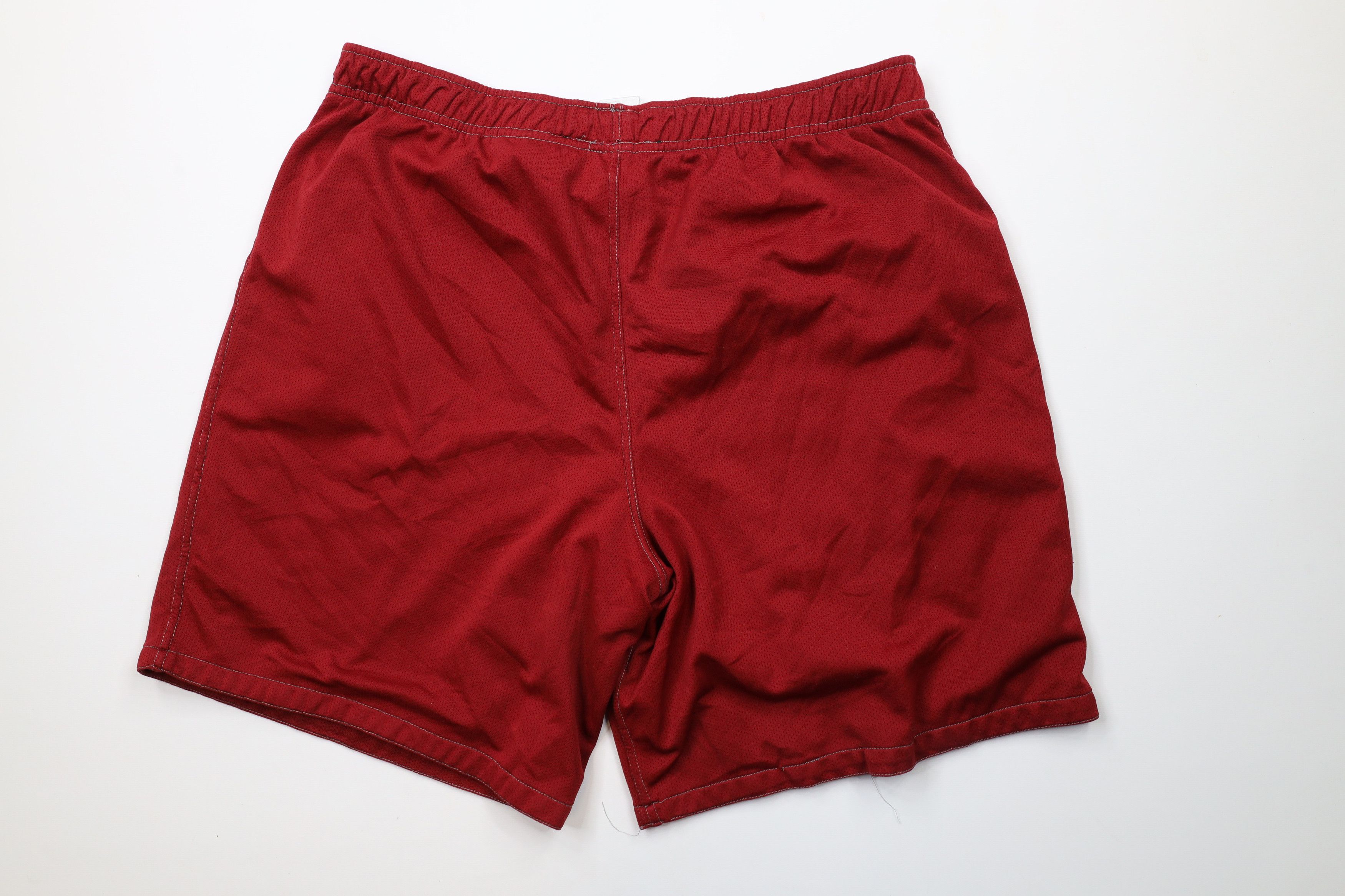 Starter × Vintage Vintage 90s Starter Box Logo Lined Above Knee Shorts Red Size US 34 / EU 50 - 9 Thumbnail