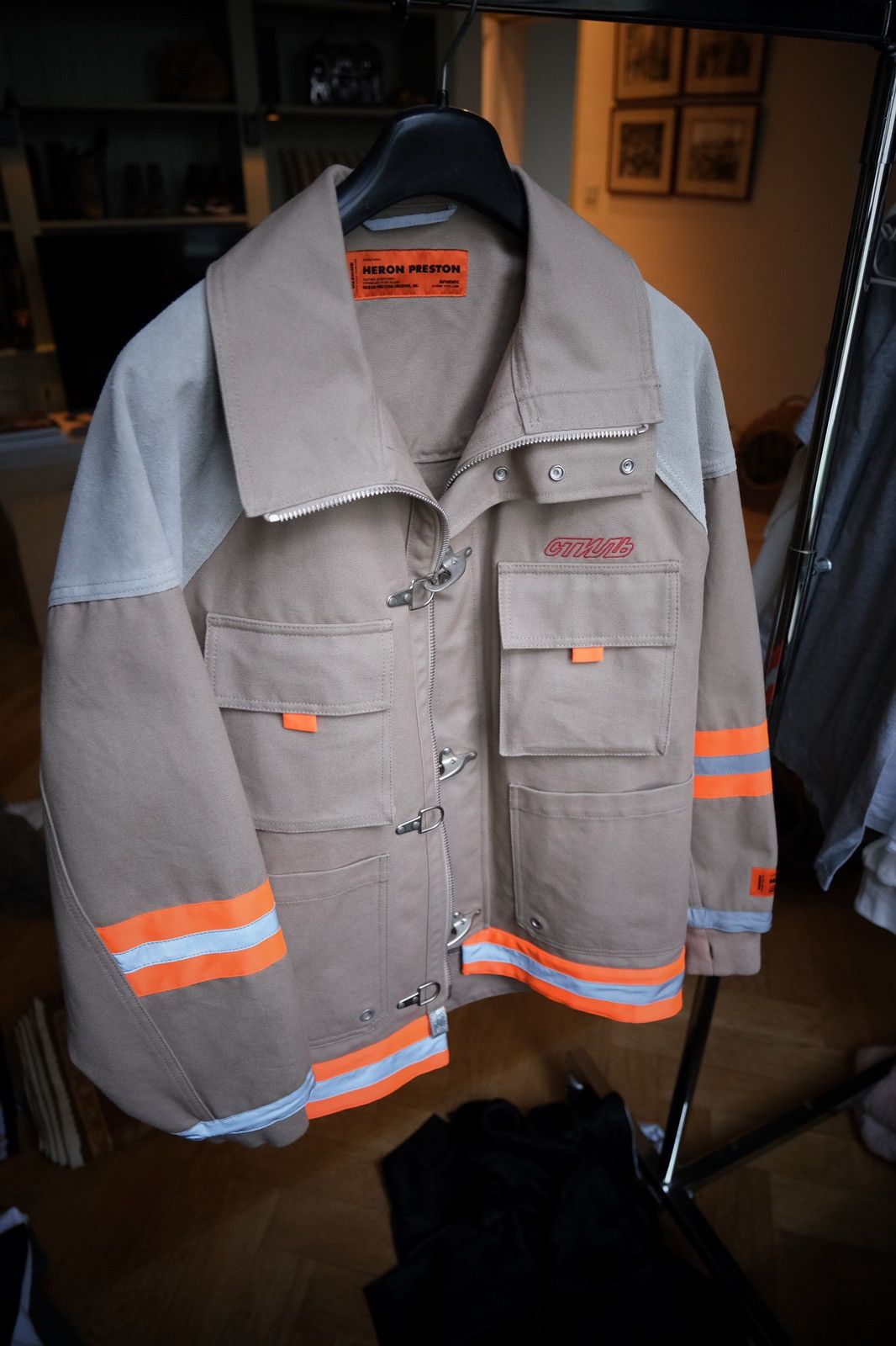 Heron Preston Heron Preston Canvas Fireman Jacket Size US M / EU 48-50 / 2 - 2 Thumbnail