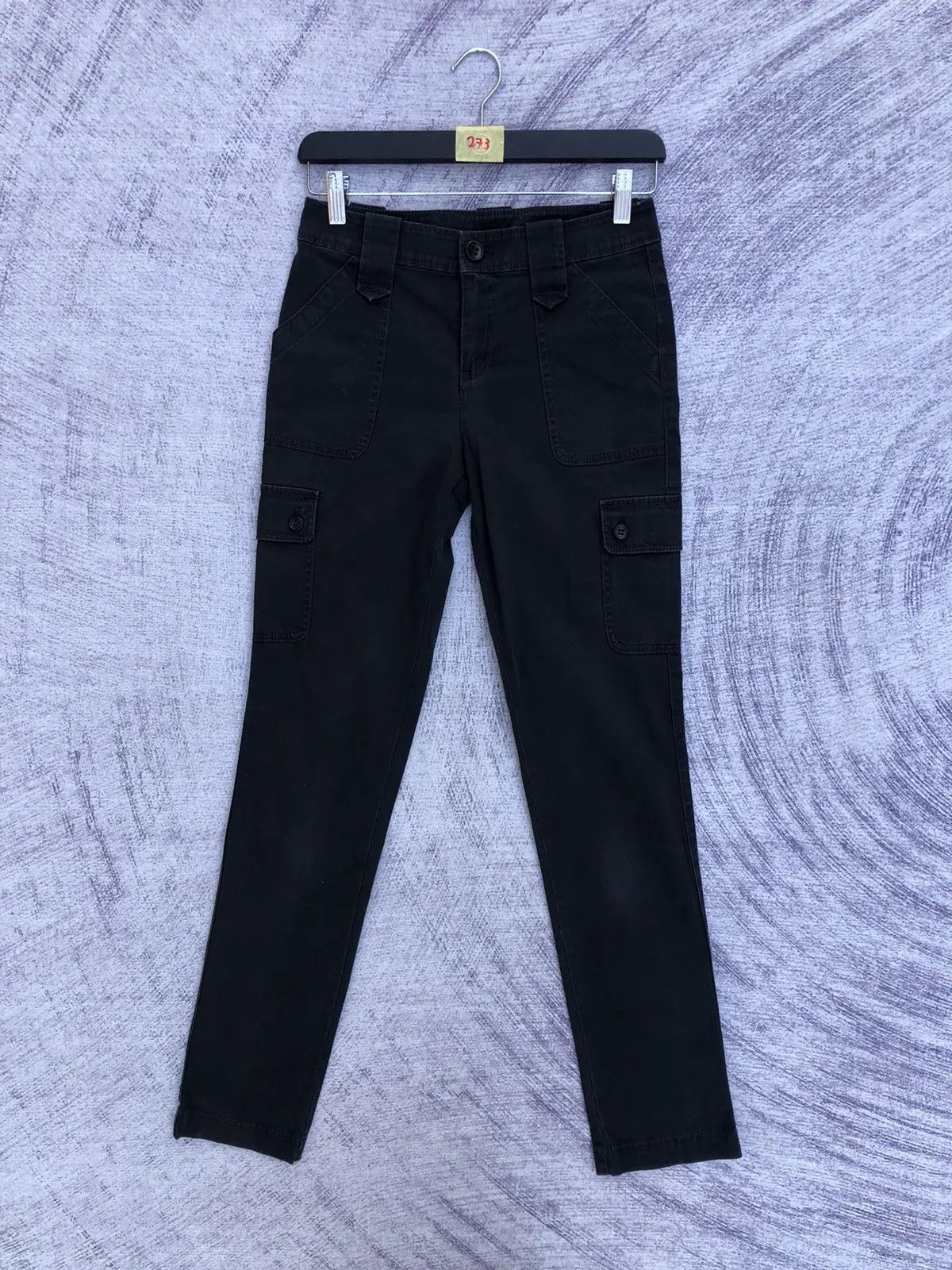 Vintage Uniqlo Cargo Pants Multipocket Skinny Fit Pattern