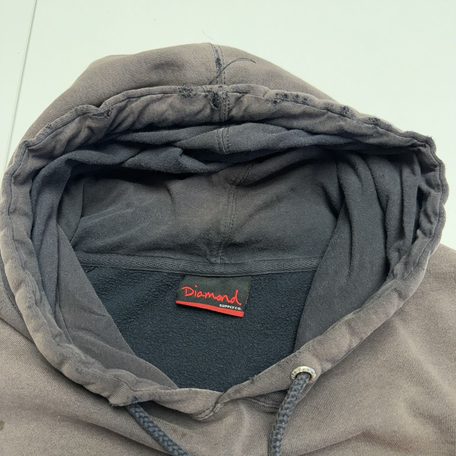 Diamond Supply Co. Vintage Diamond Supply Co Hoodie Mens Large Faded Black Skat Size US L / EU 52-54 / 3 - 12 Thumbnail