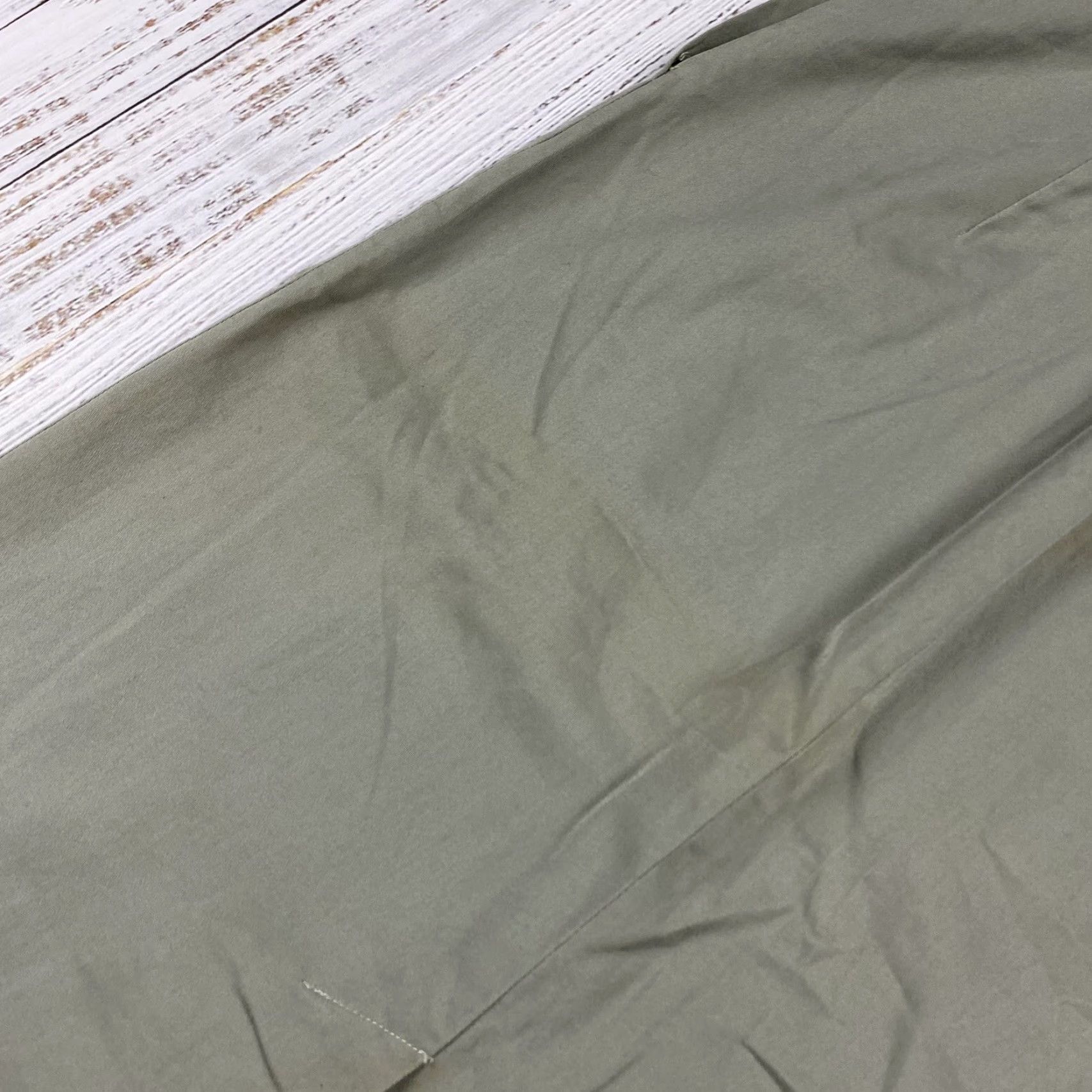 Vintage Vintage 1960s Century of Boston Green Cotton Pencil Skirt Women's 28" Casual Landgirl Style Size 28" / US 6 / IT 42 - 6 Thumbnail