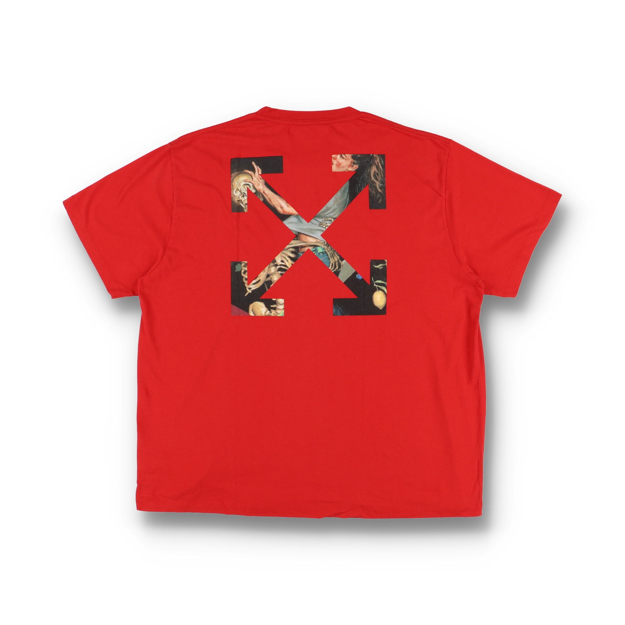 Off-White Red Pascal Skeleton Arrows Oversized T-Shirt Size US XXL / EU 58 / 5 - 1 Thumbnail
