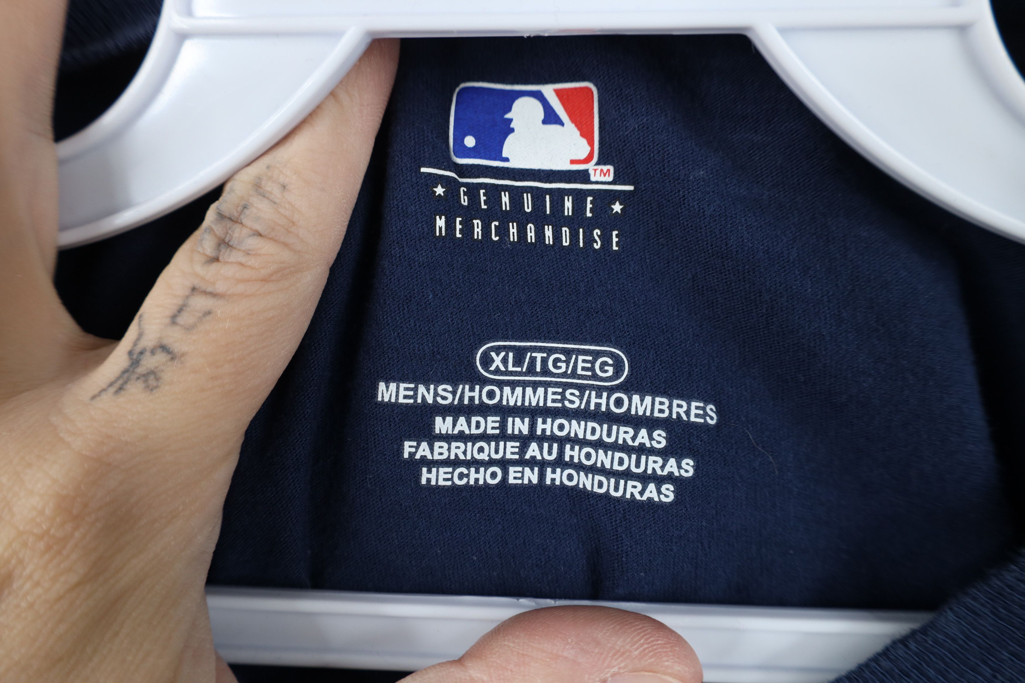 Vintage Y2K Spell Detroit Tigers Baseball Long Sleeve T-Shirt Blue Size US XL / EU 56 / 4 - 8 Thumbnail