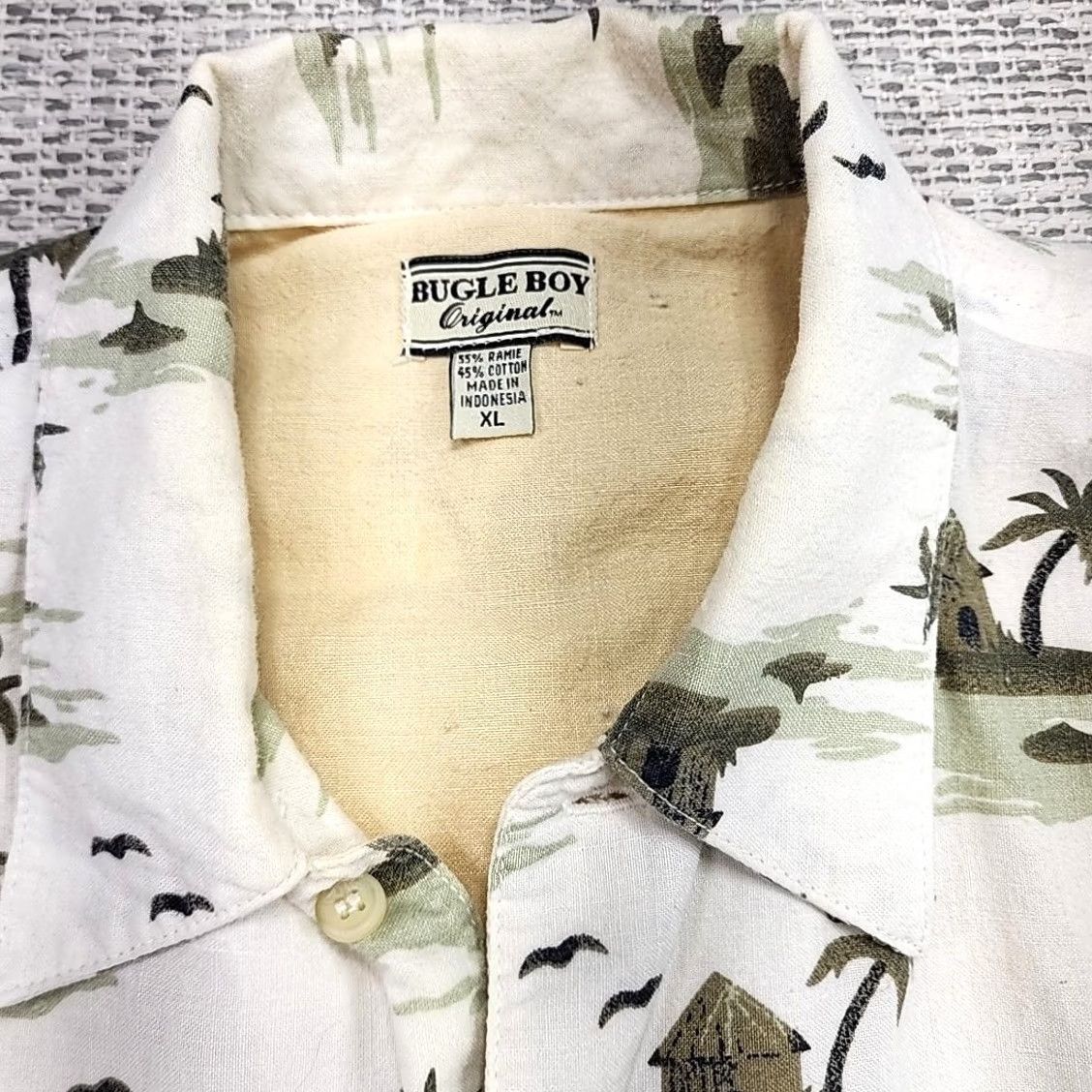Bugle Boy VINTAGE Bugle Boy Hawaiian Shirt Mens XL Button Up Short Sleeve Tikis Palms Customers Size US XL / EU 56 / 4 - 5 Thumbnail