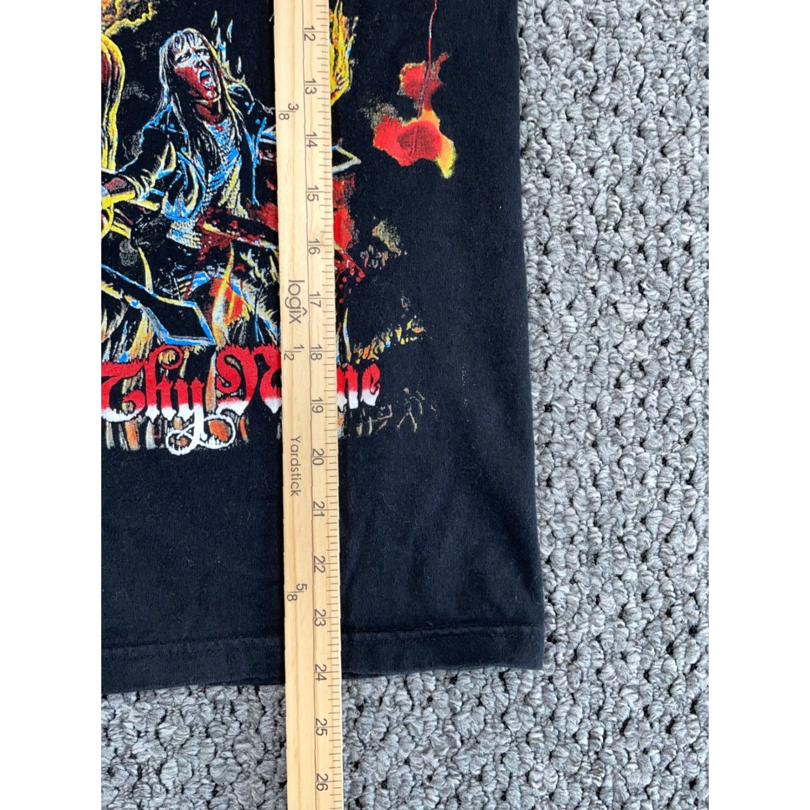 Etro Iron Maiden Hallowed Be Thy Name Black Graphic T-Shirt Adult Small Metal Music Mens Double-Sided Size US S / EU 44-46 / 1 - 6 Thumbnail