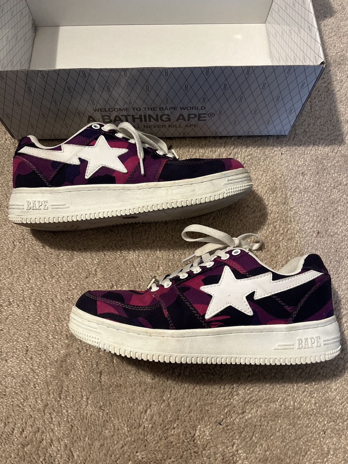 Bape Color Camo Bape Sta Low Size US 8 / EU 41 - 2 Thumbnail